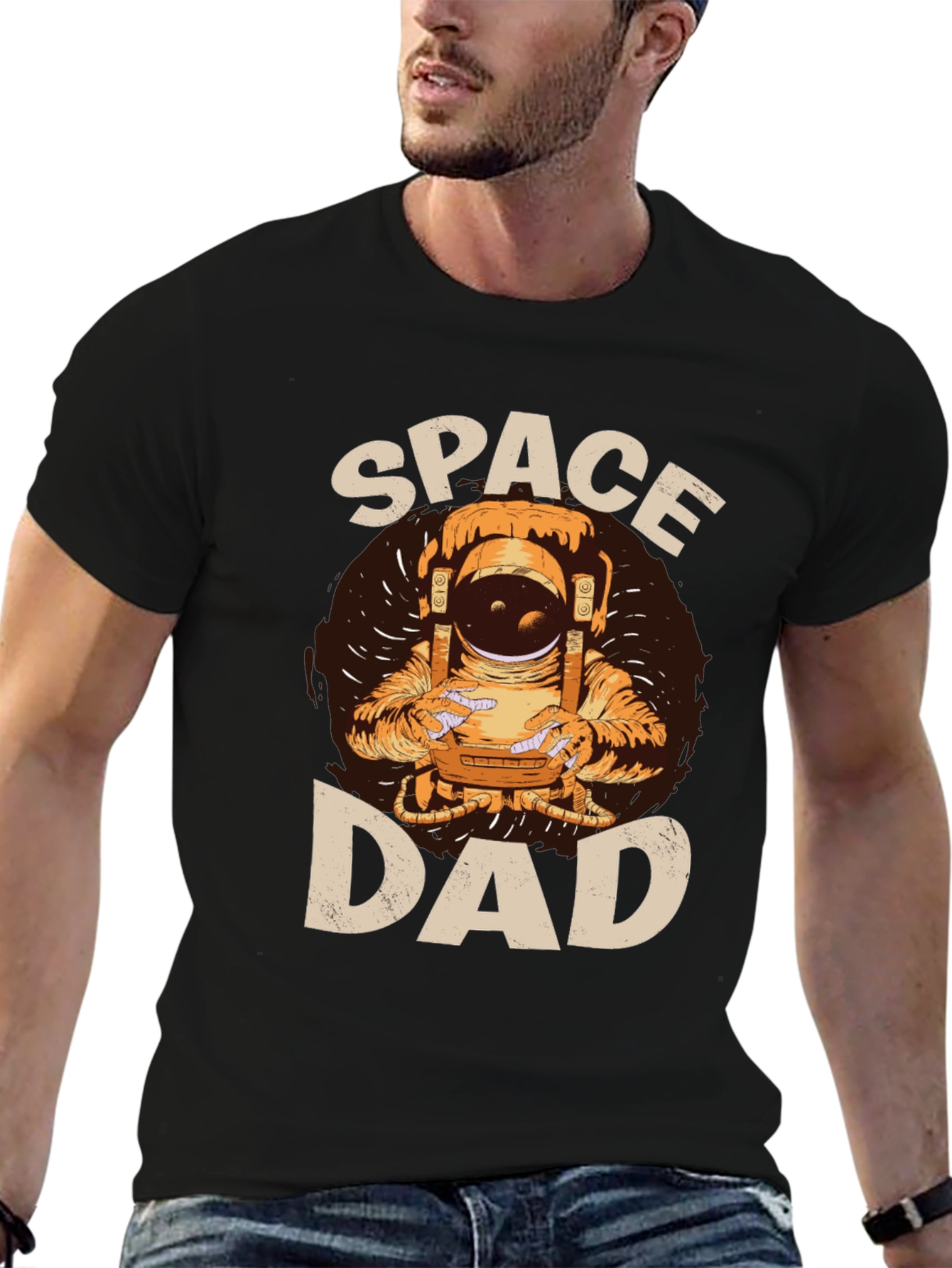 Space Dad T-Shirt - Astronaut Graphic Tee
