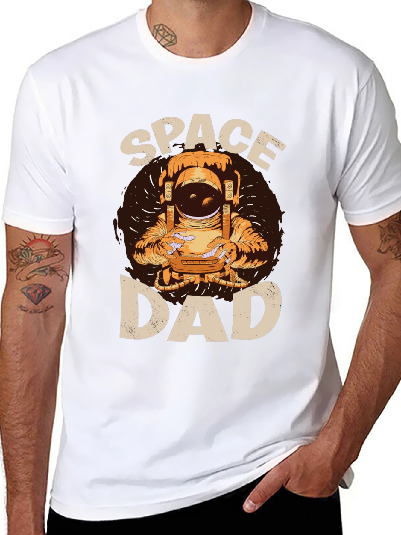 Space Dad T-Shirt - Astronaut Graphic Tee