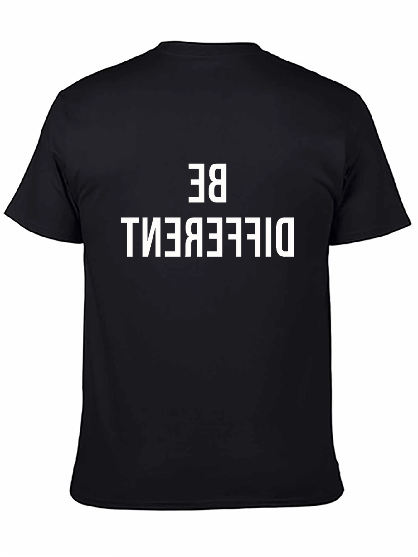 Be Different Graphic Print Tee - Black
