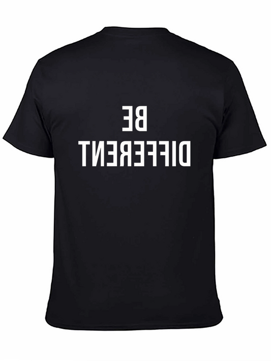 Be Different Graphic Print Tee - Black