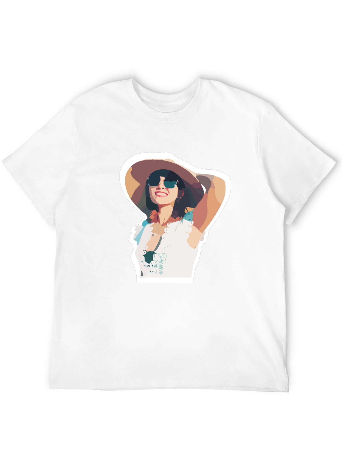 Stylish Woman Graphic Black T-Shirt
