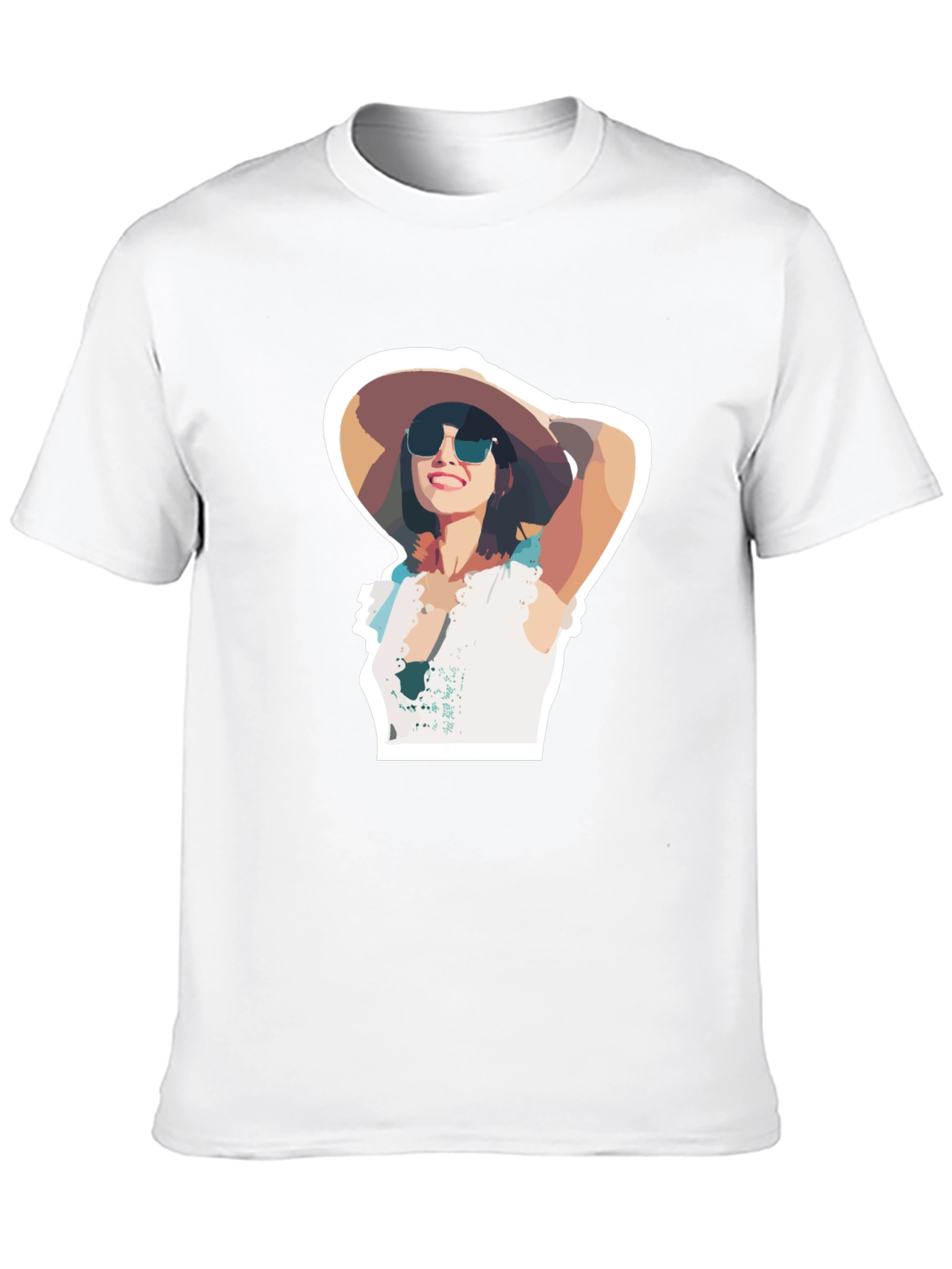 Stylish Woman Graphic Black T-Shirt