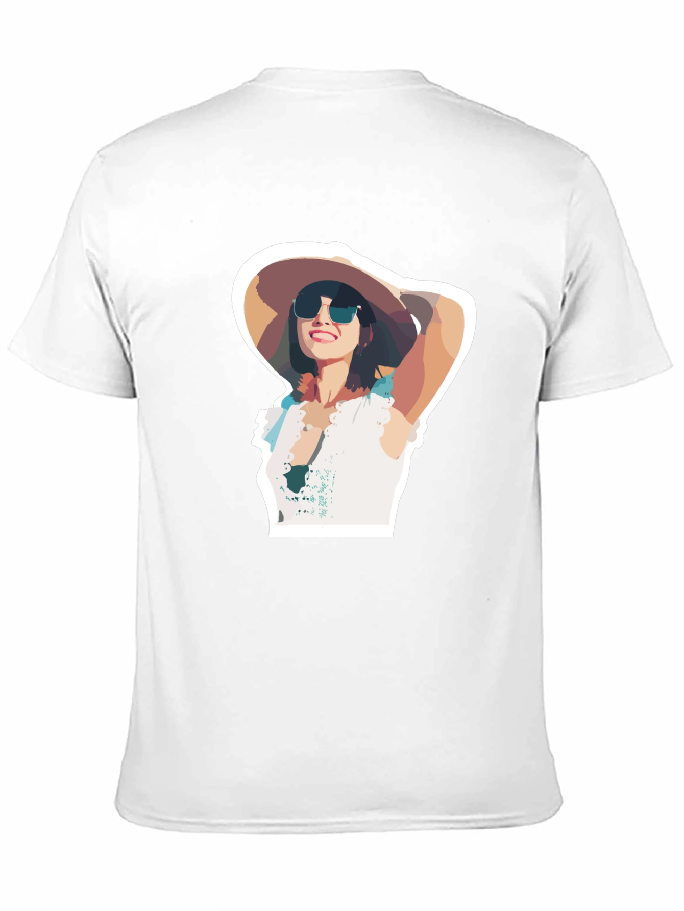 Stylish Woman Graphic Black T-Shirt