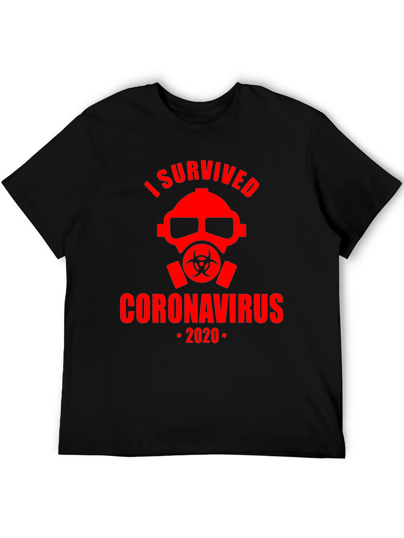 I Survived Coronavirus 2020 Black T-Shirt