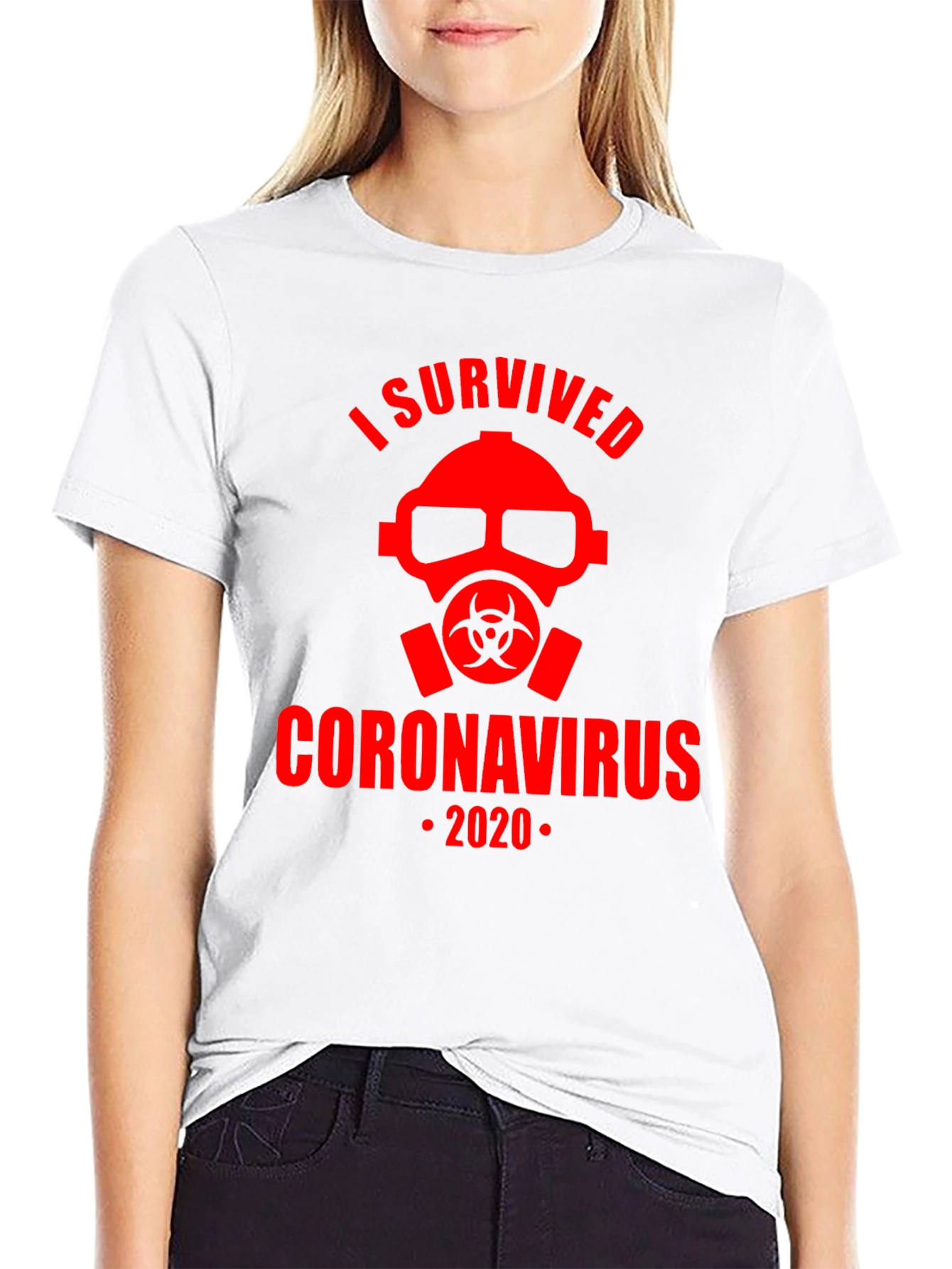 I Survived Coronavirus 2020 Black T-Shirt