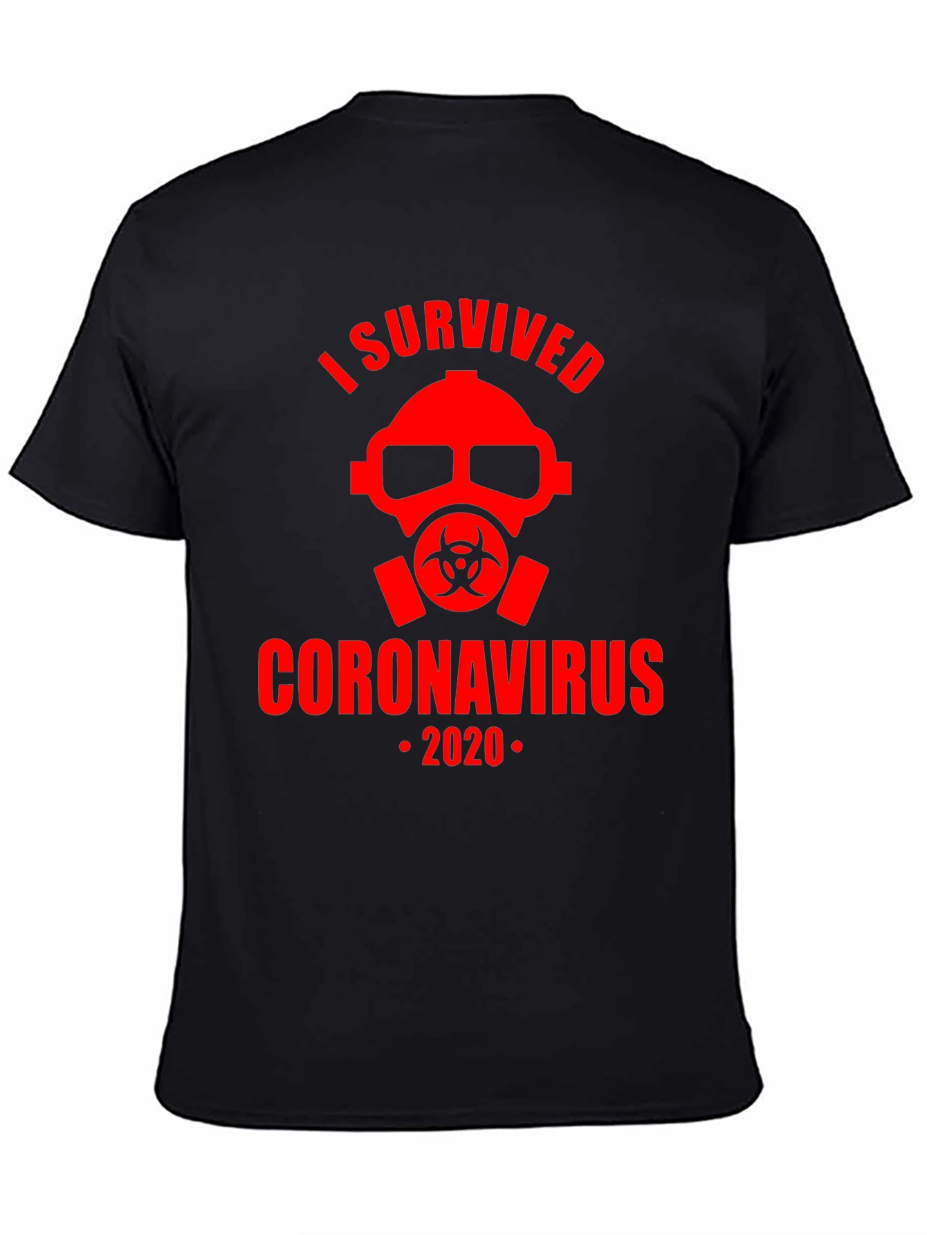 I Survived Coronavirus 2020 Black T-Shirt