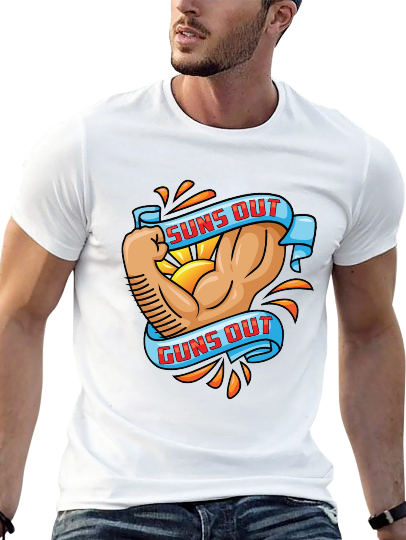 Suns Out Guns Out Graphic T-Shirt