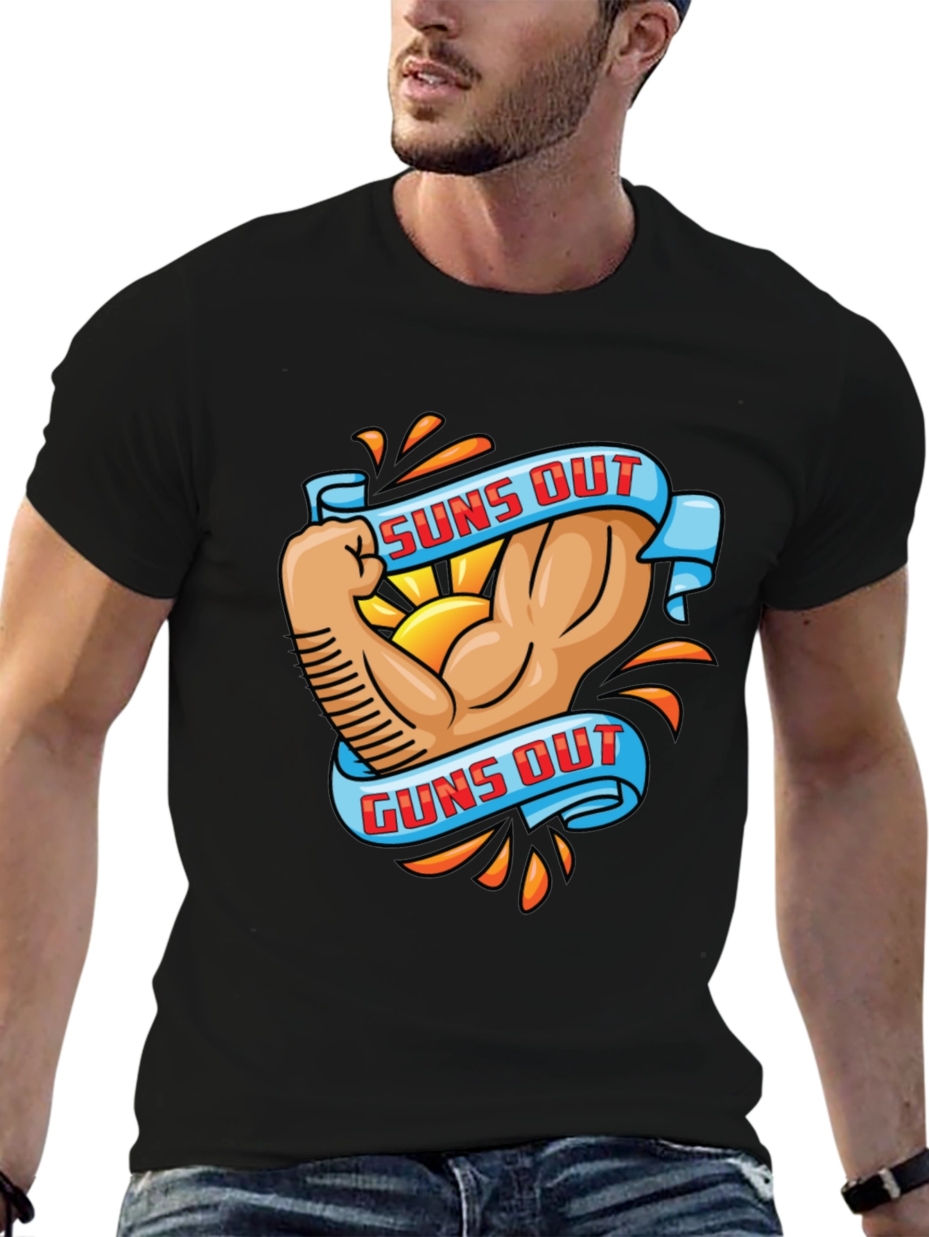Suns Out Guns Out Graphic T-Shirt