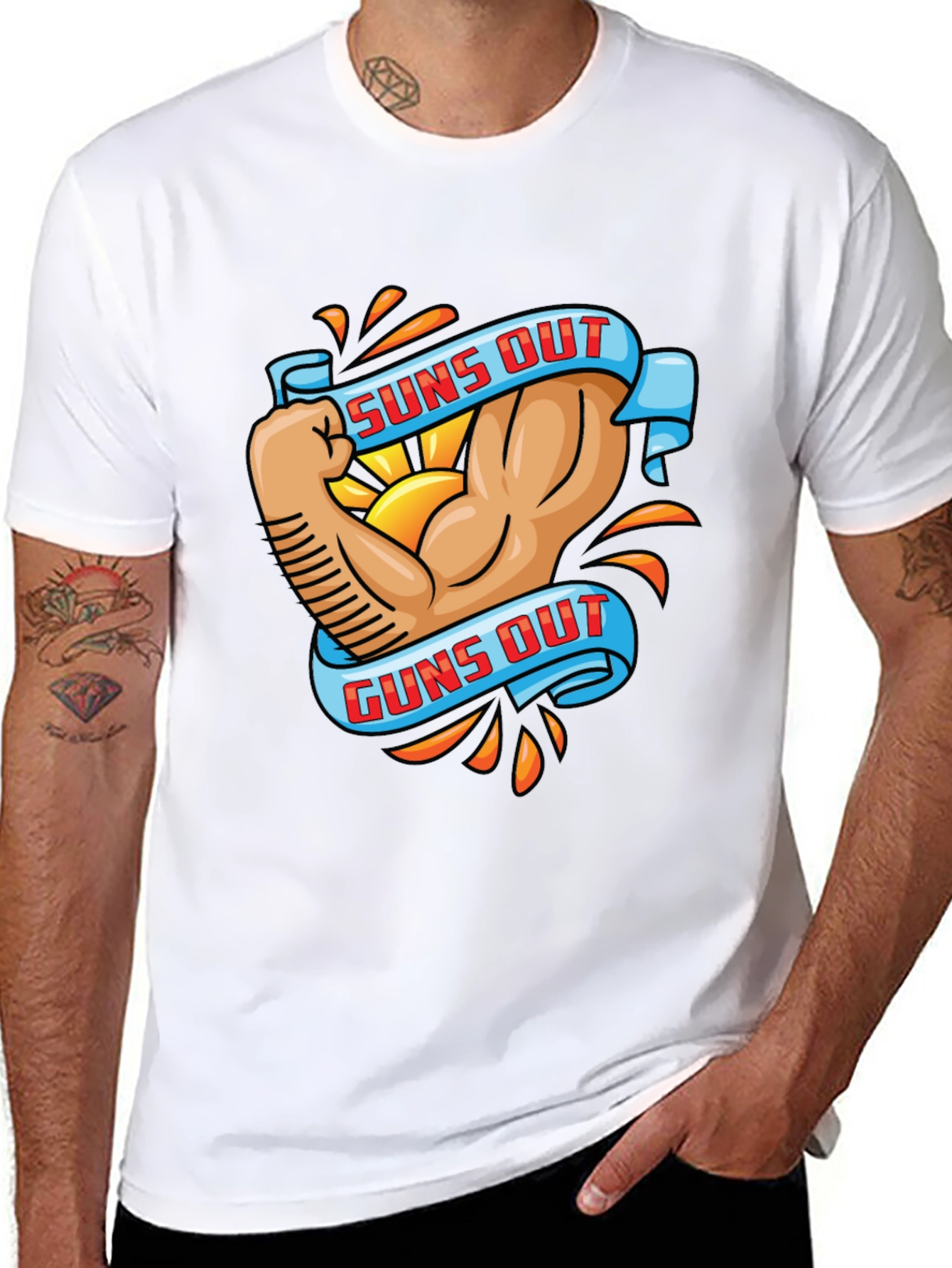 Suns Out Guns Out Graphic T-Shirt
