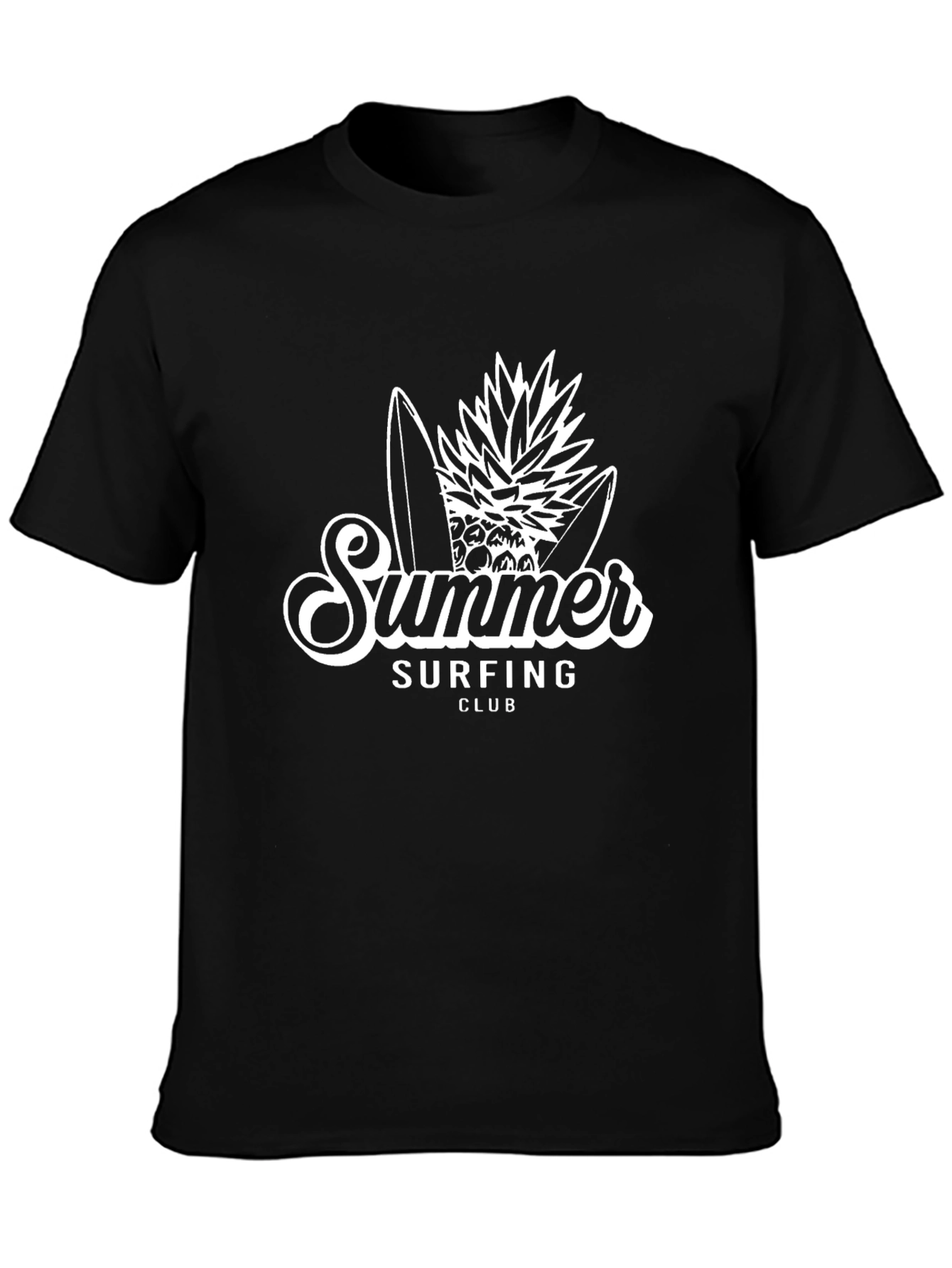 Summer Surfing Club Black T-Shirt