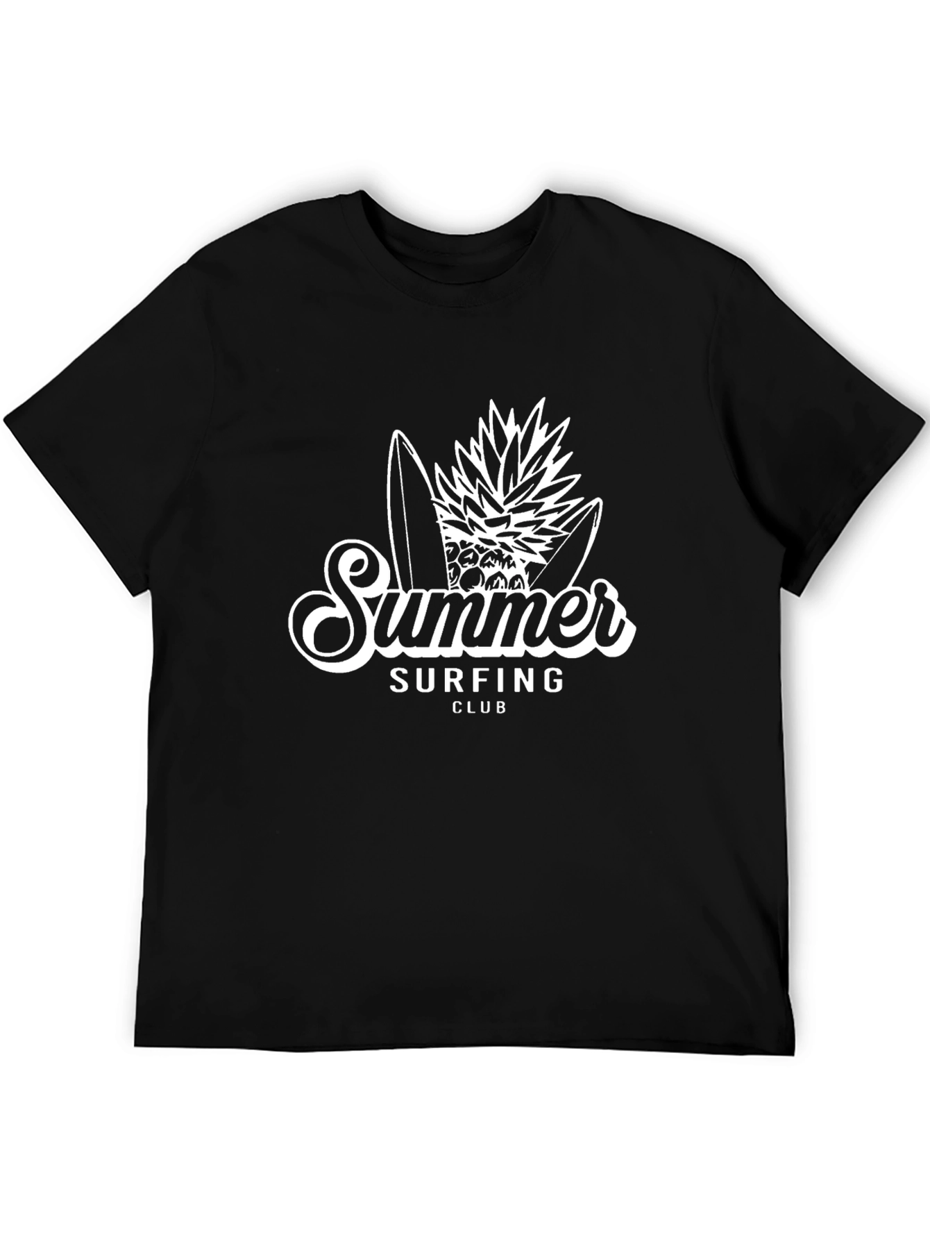 Summer Surfing Club Black T-Shirt