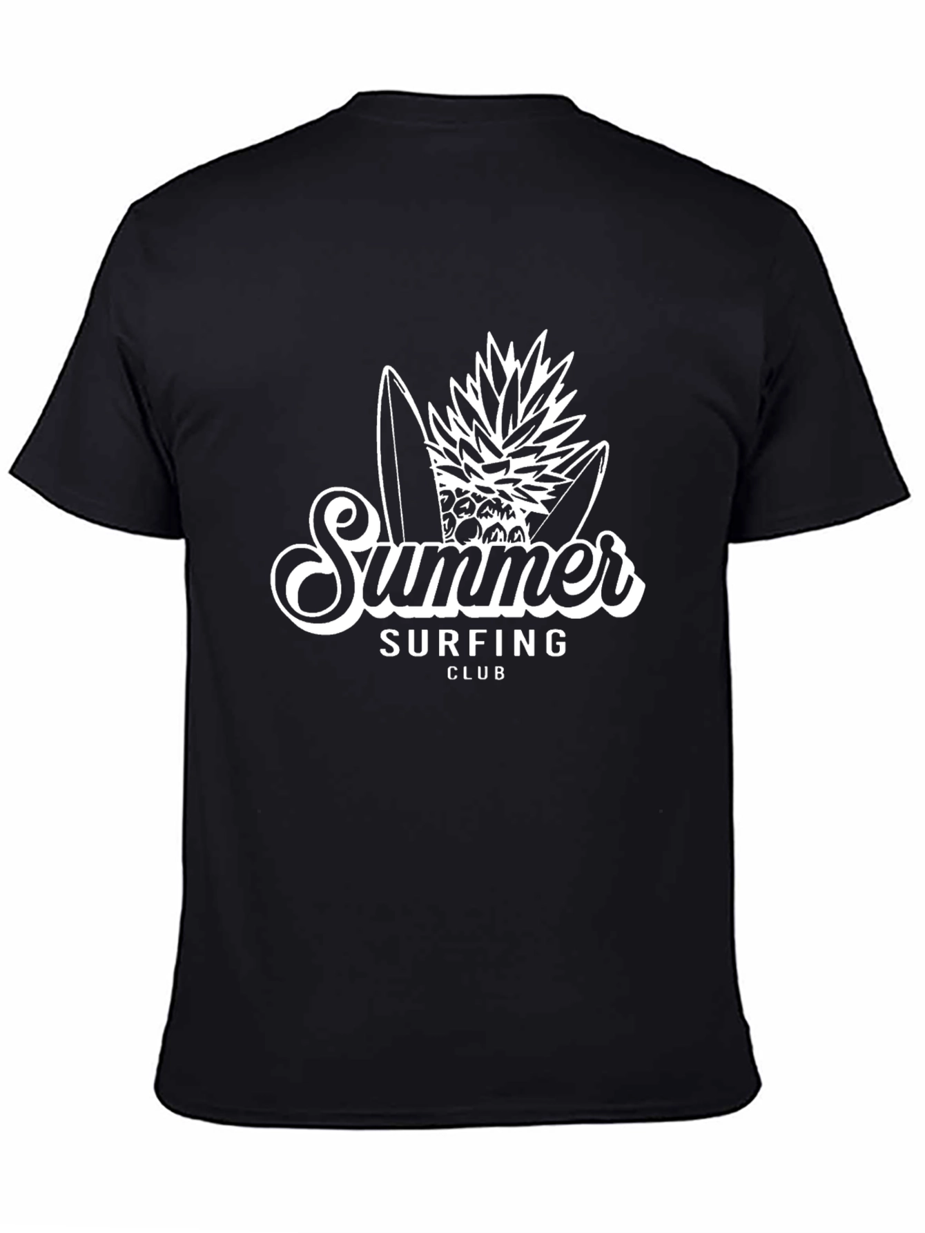 Summer Surfing Club Black T-Shirt
