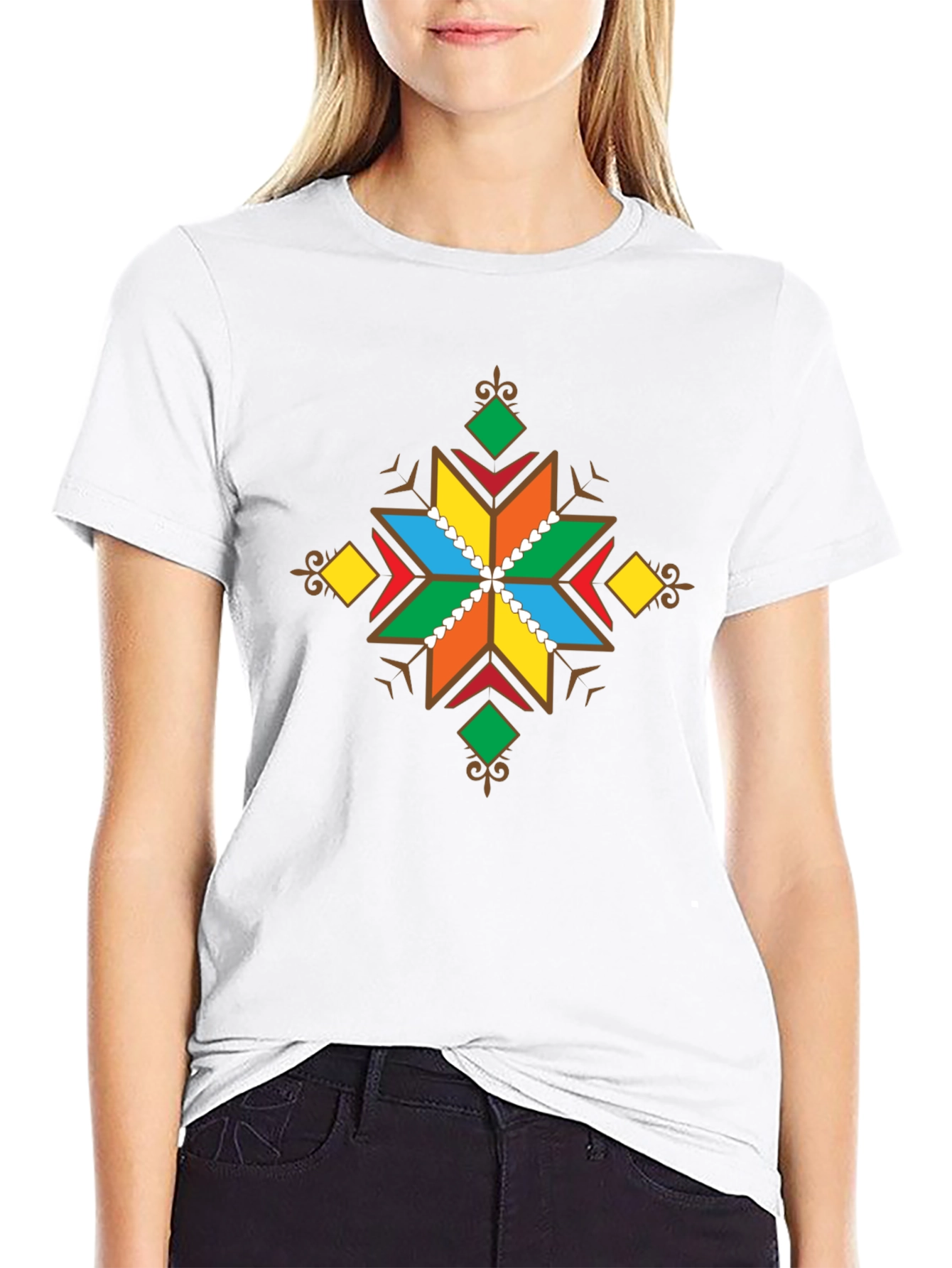 Geometric Star Graphic Tee - Bold & Stylish