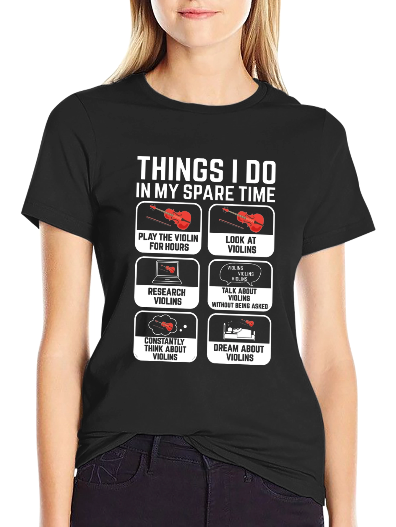 Violin Spare Time Hobby T-Shirt