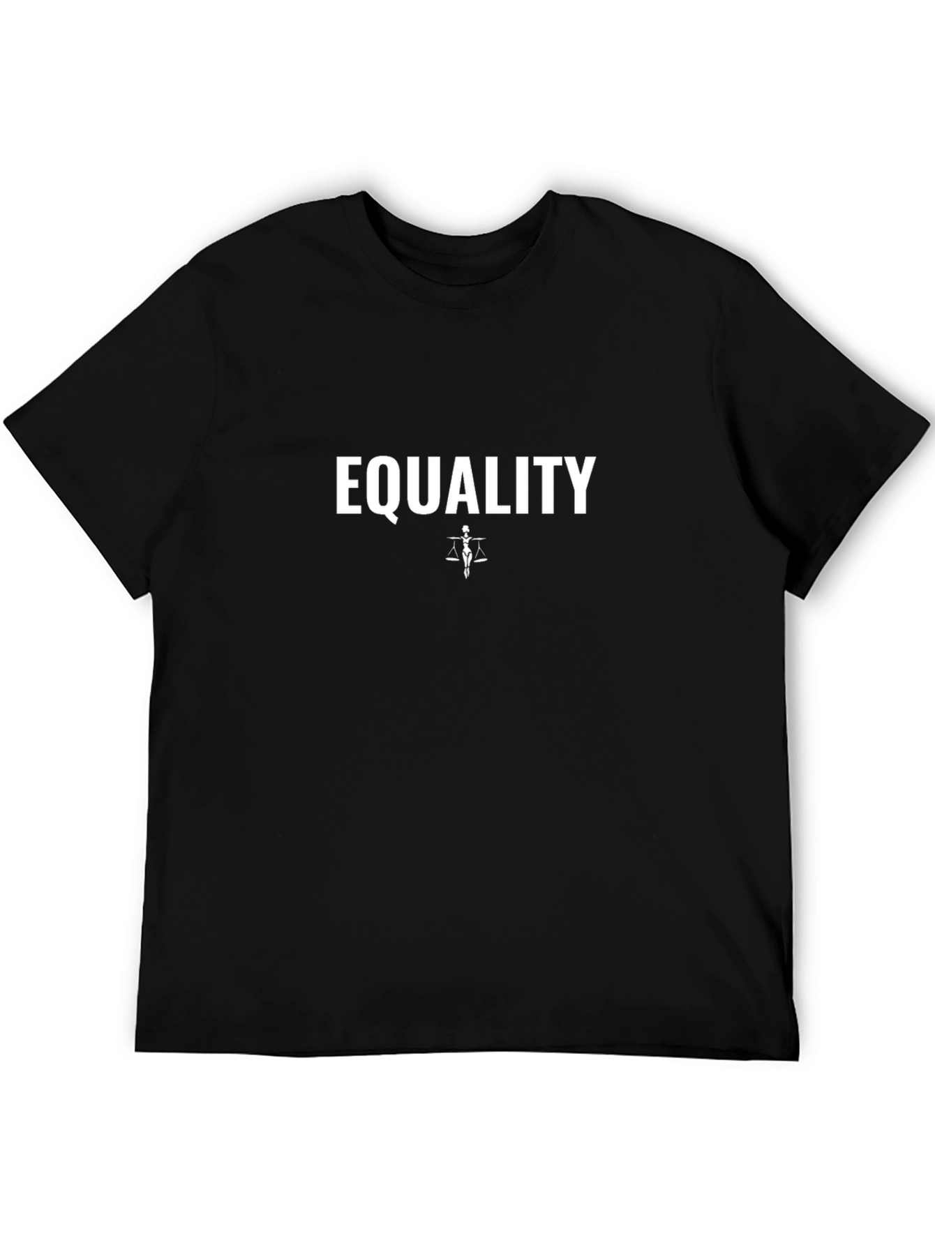Equality Justice Scales Graphic Tee - Black