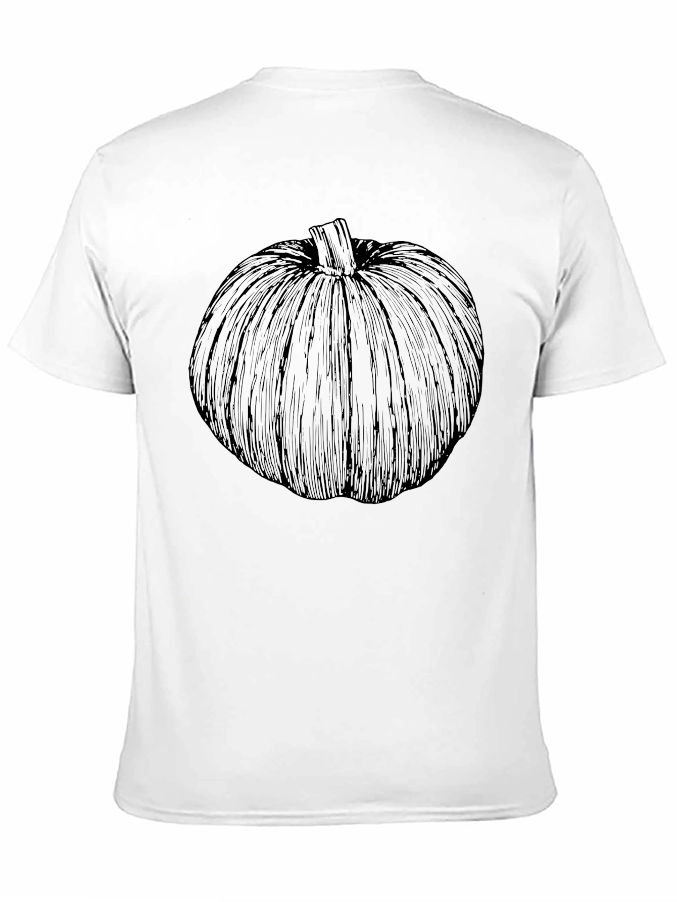 Black Pumpkin Graphic Tee - Stylish Halloween Shirt