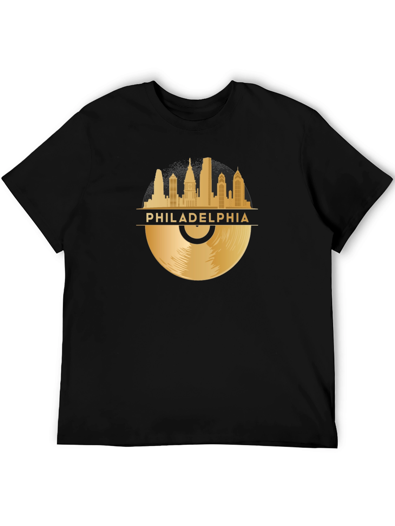 Philadelphia Skyline Record T-Shirt