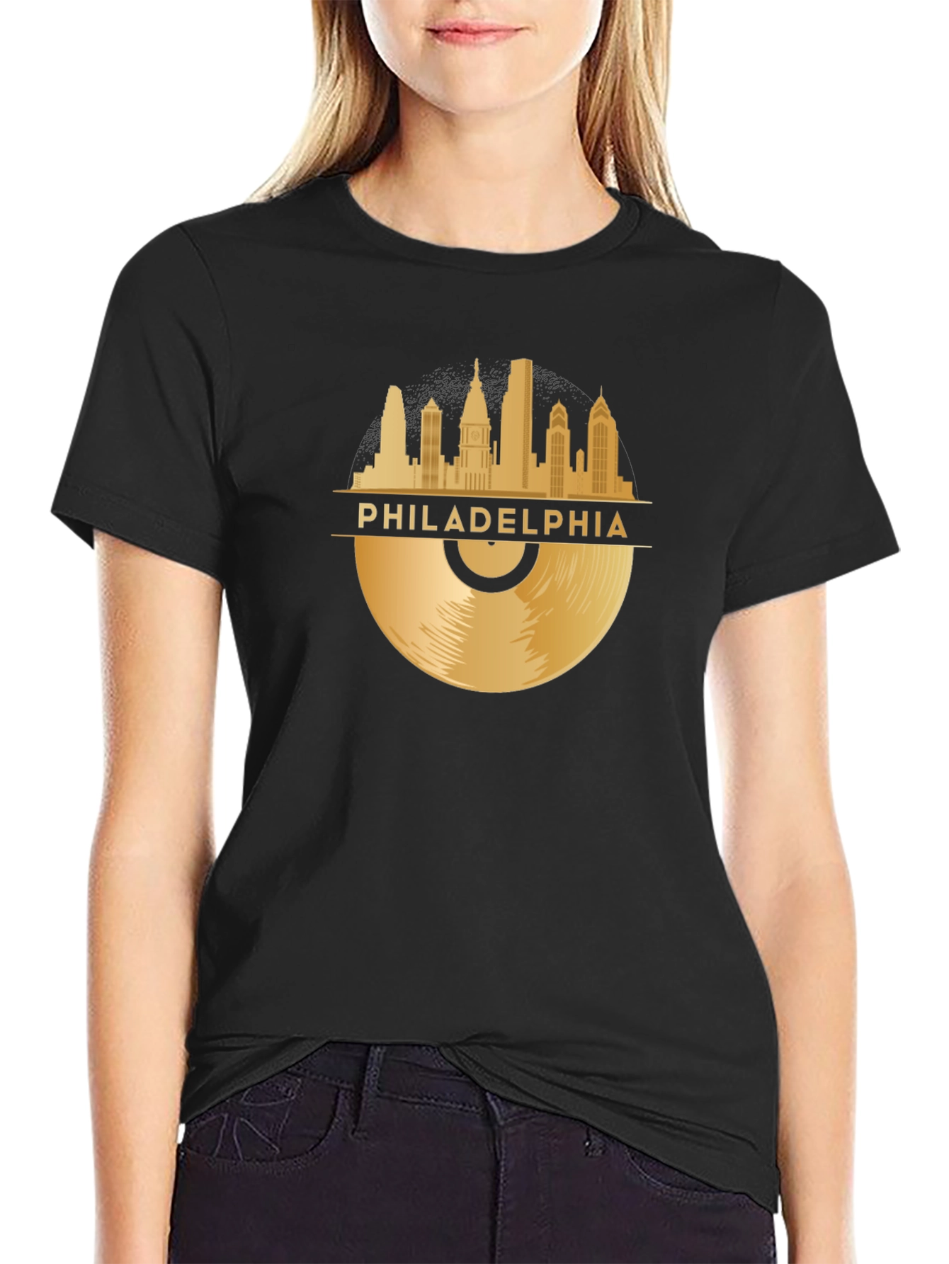 Philadelphia Skyline Record T-Shirt