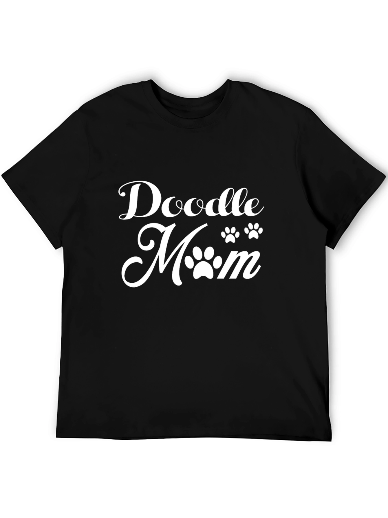 Doodle Mom Tee - Black Graphic T-Shirt