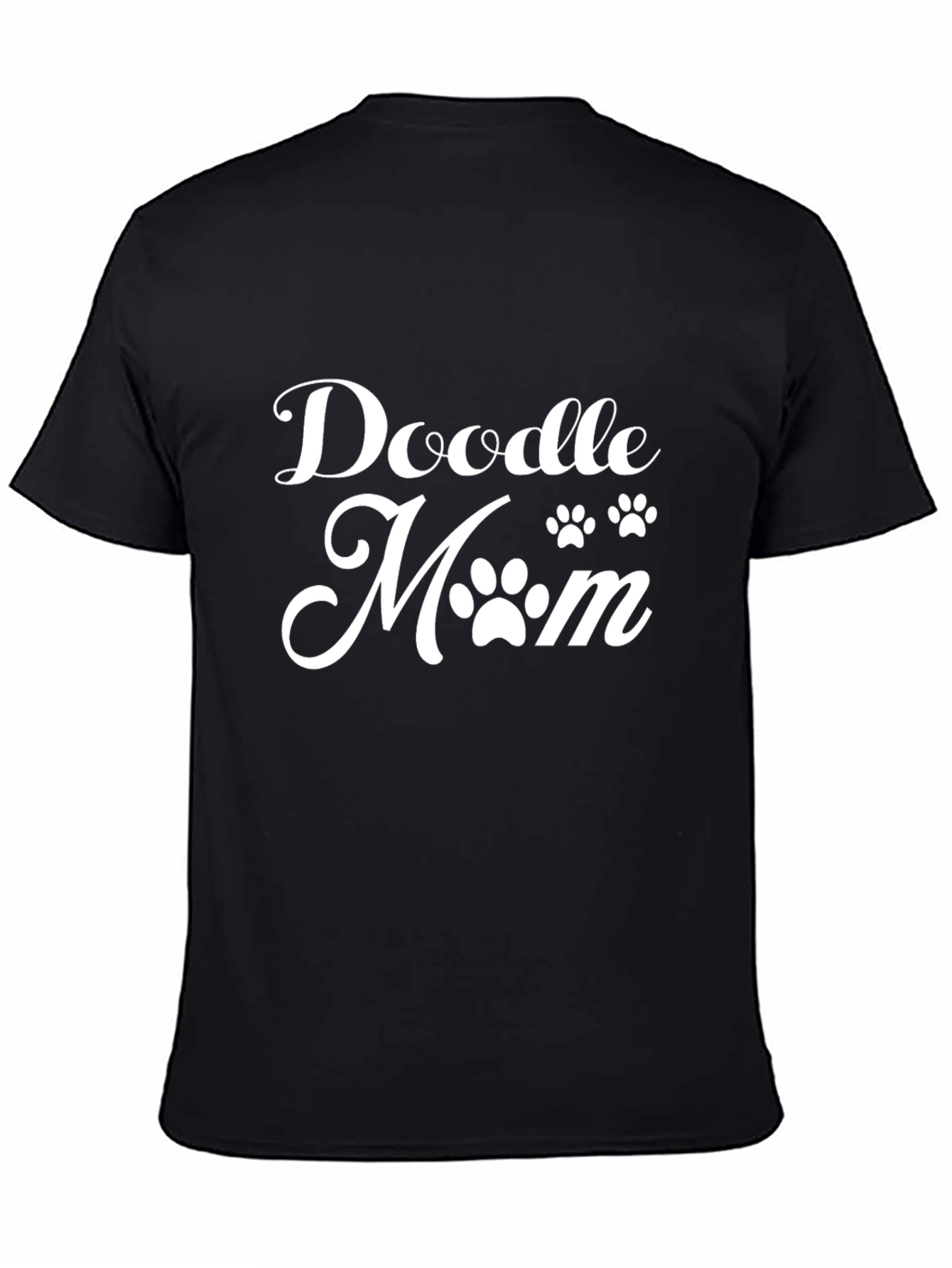 Doodle Mom Tee - Black Graphic T-Shirt
