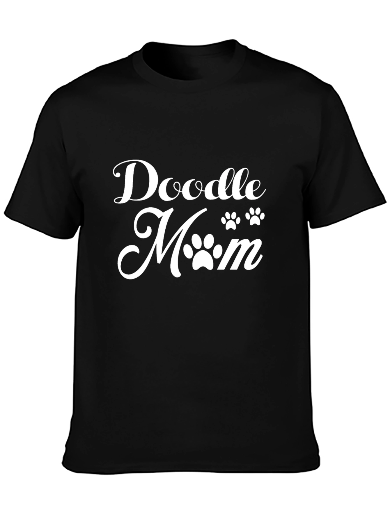 Doodle Mom Tee - Black Graphic T-Shirt