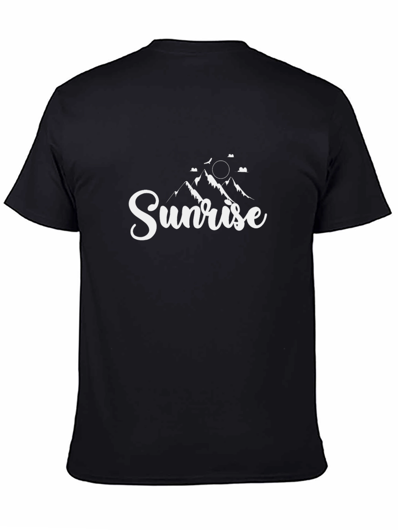 Sunrise Graphic Print Black T-Shirt