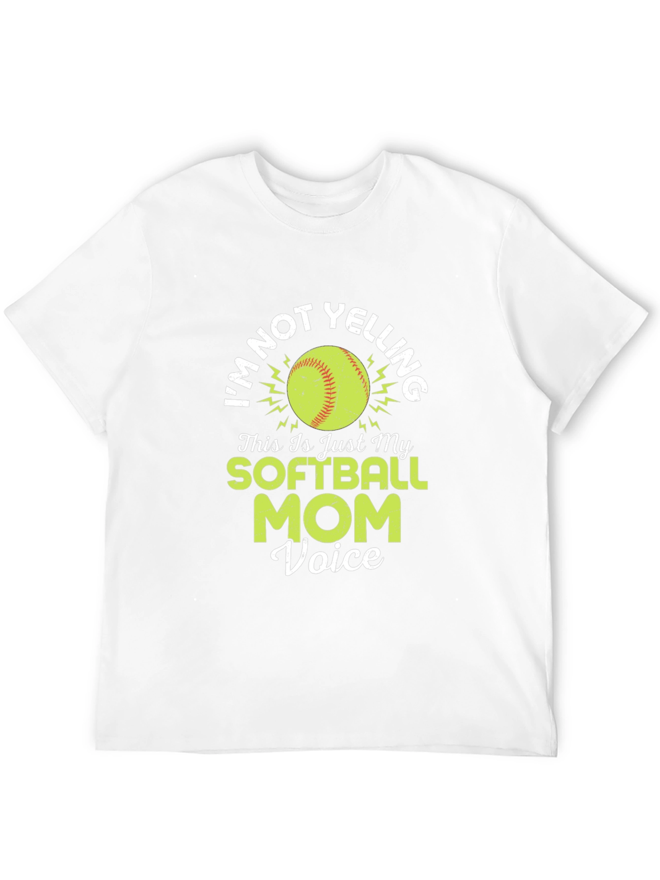 Softball Mom Voice Graphic T-Shirt