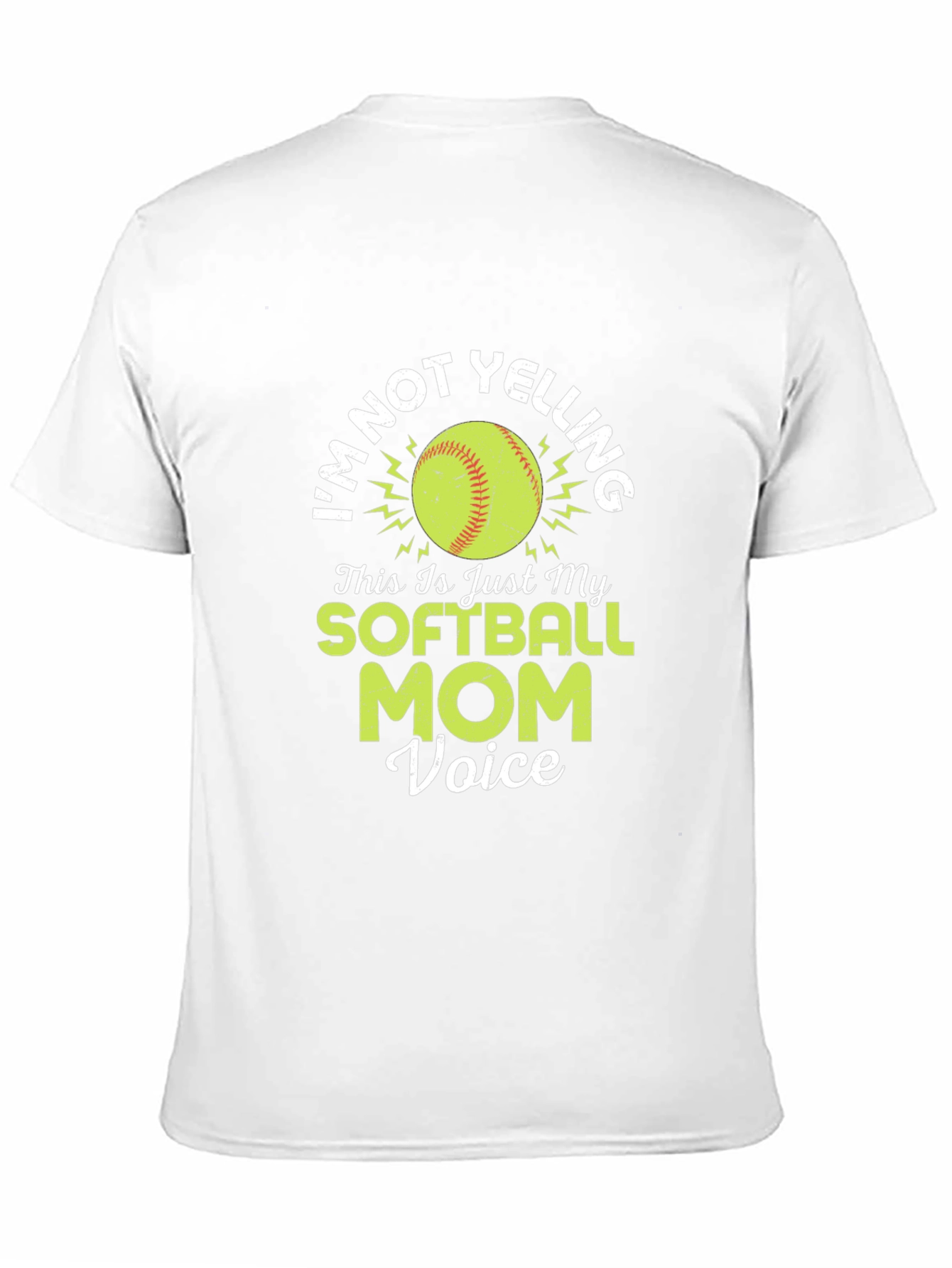 Softball Mom Voice Graphic T-Shirt