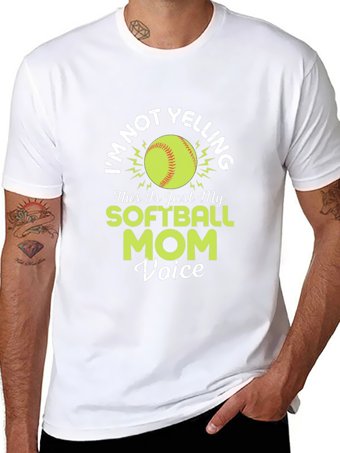 Softball Mom Voice Graphic T-Shirt