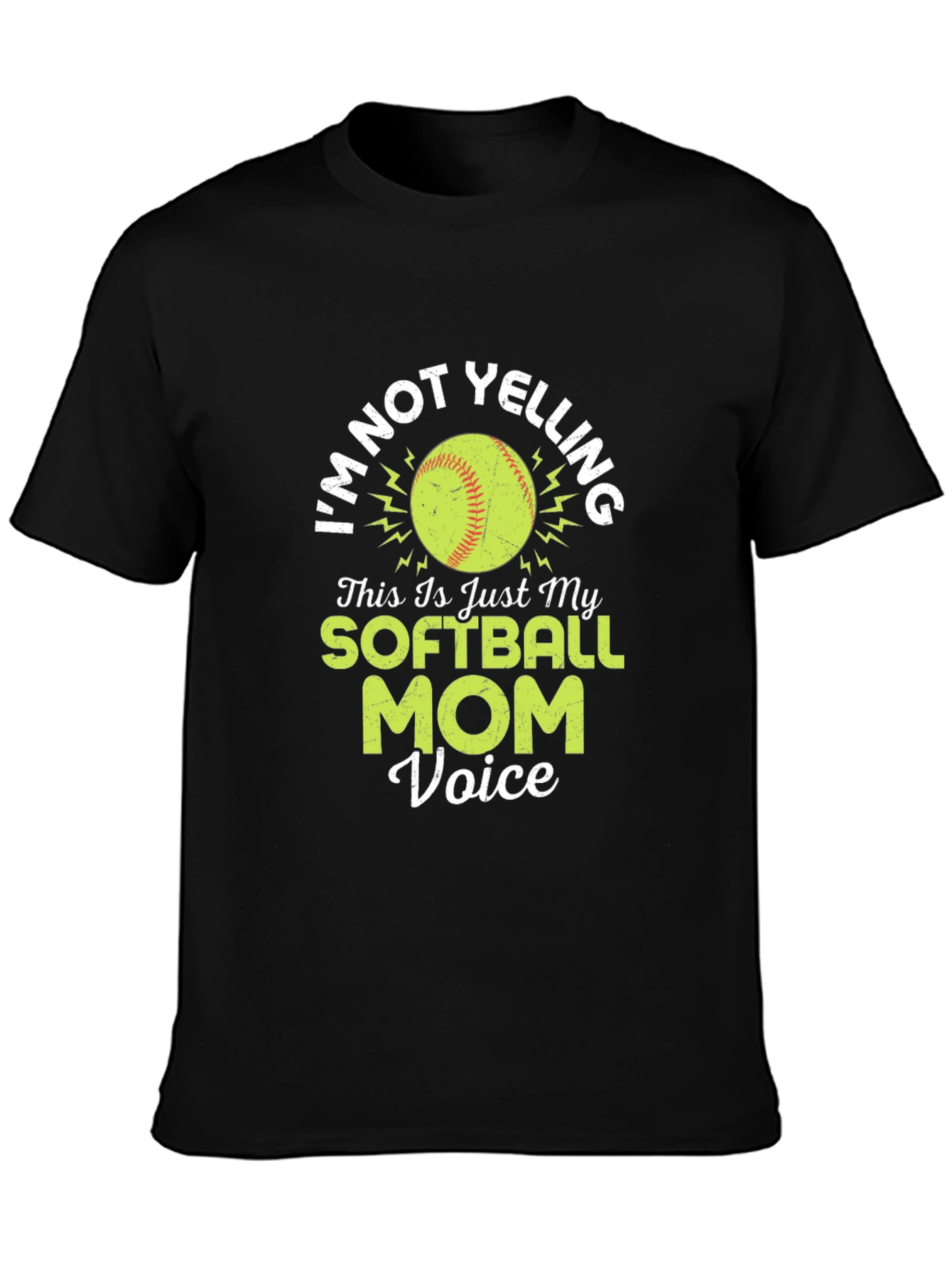 Softball Mom Voice Graphic T-Shirt