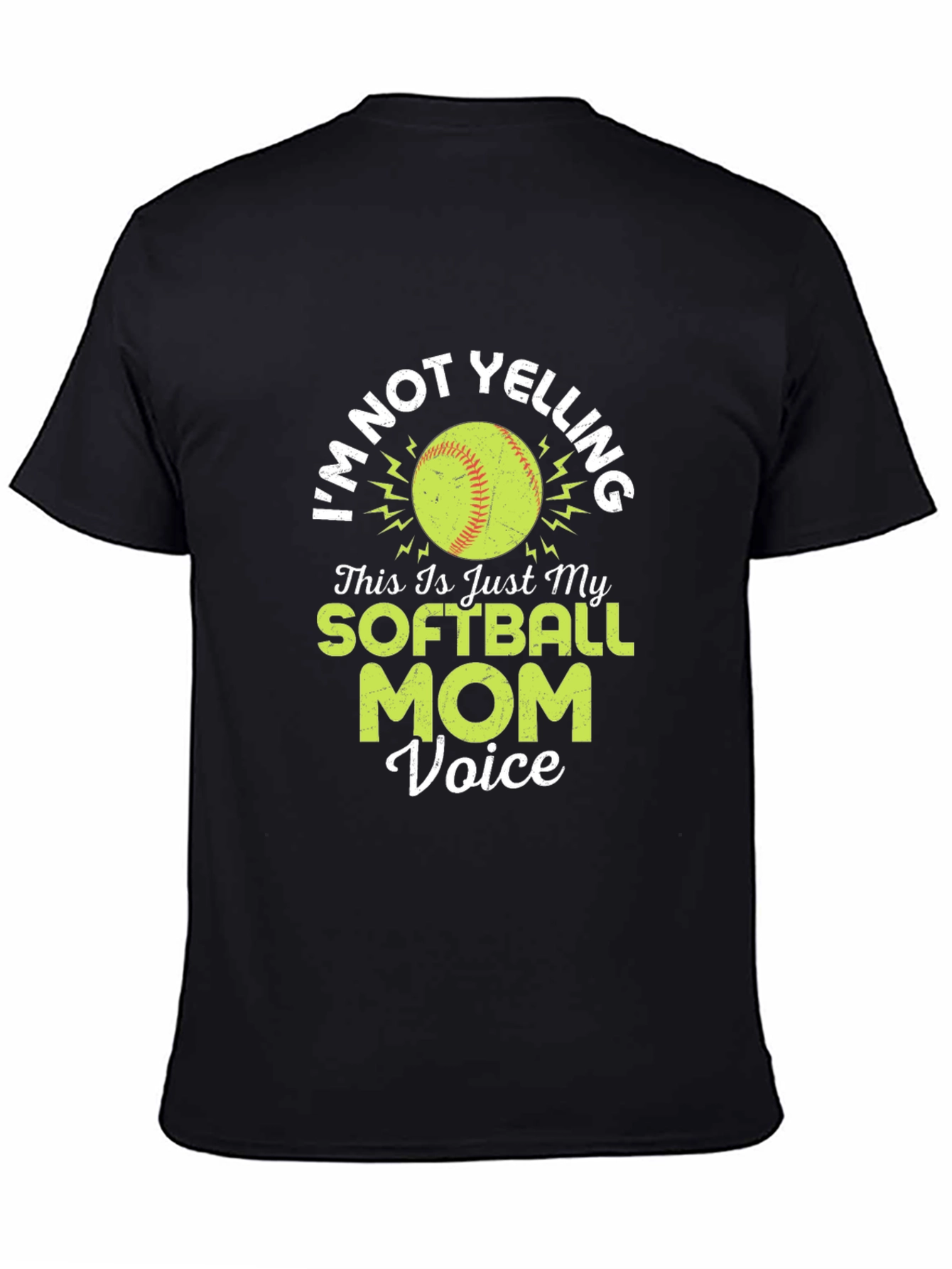 Softball Mom Voice Graphic T-Shirt
