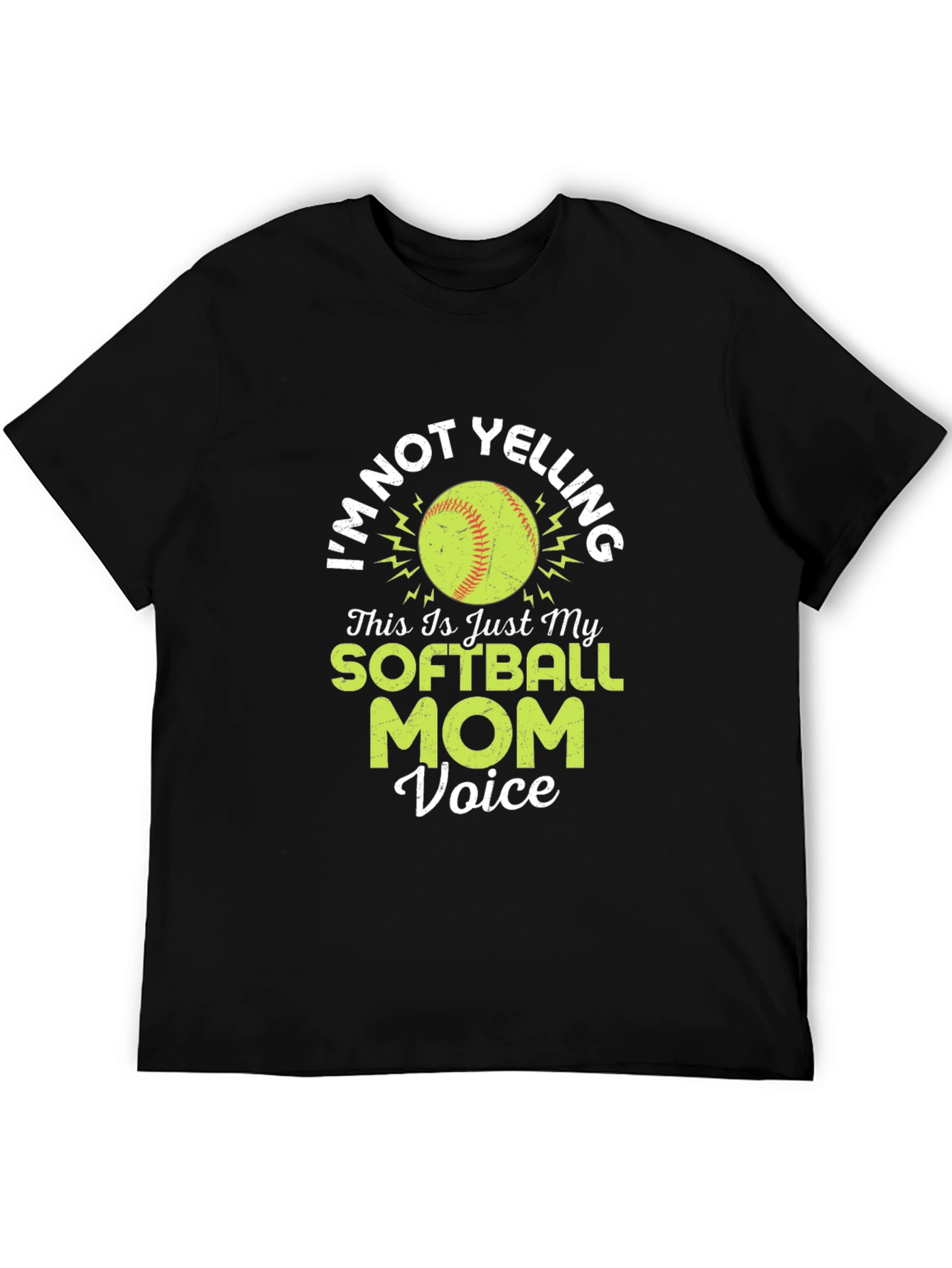 Softball Mom Voice Graphic T-Shirt