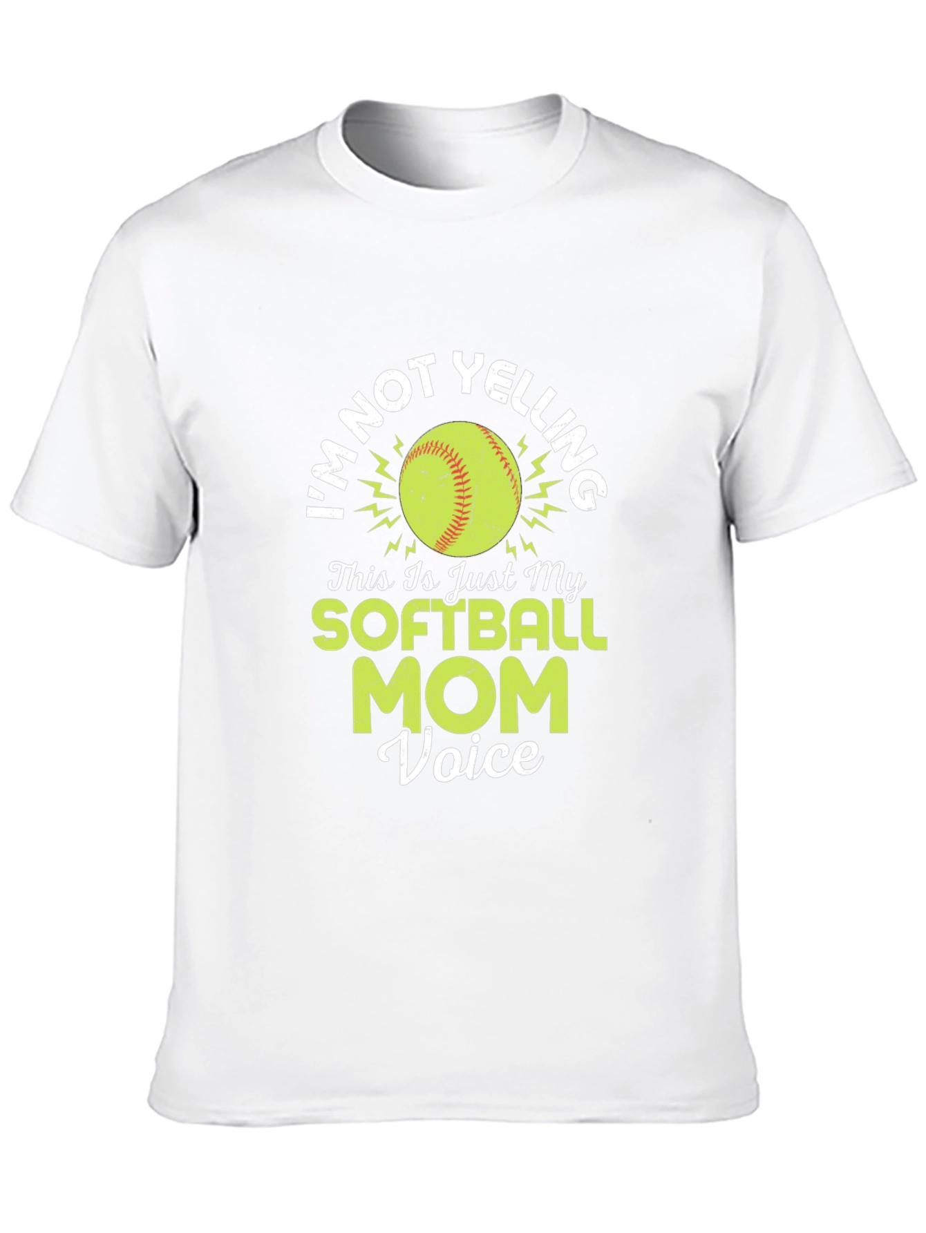 Softball Mom Voice Graphic T-Shirt