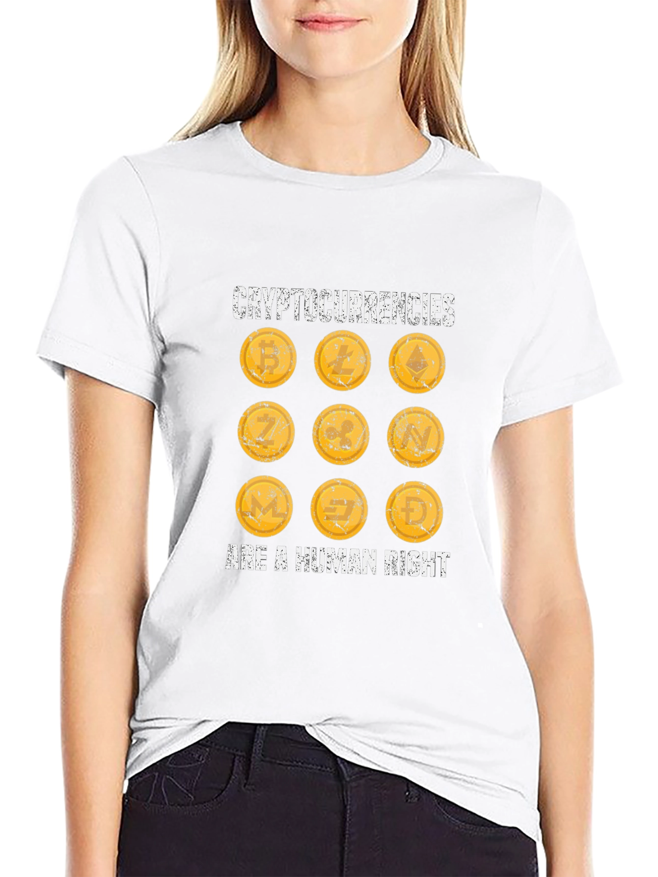 Cryptocurrencies Human Right Tee - Black