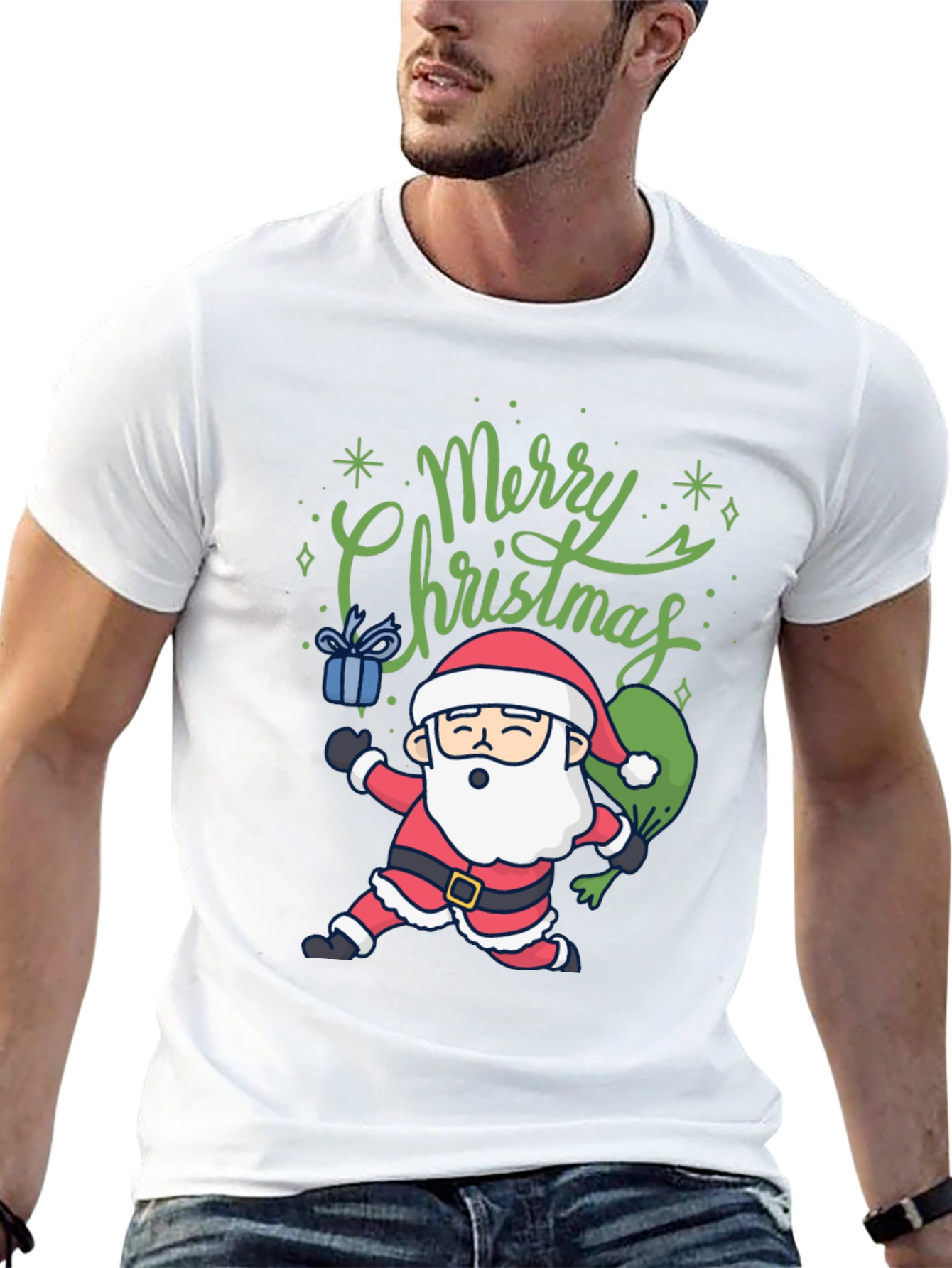 Merry Christmas Santa Graphic Tee