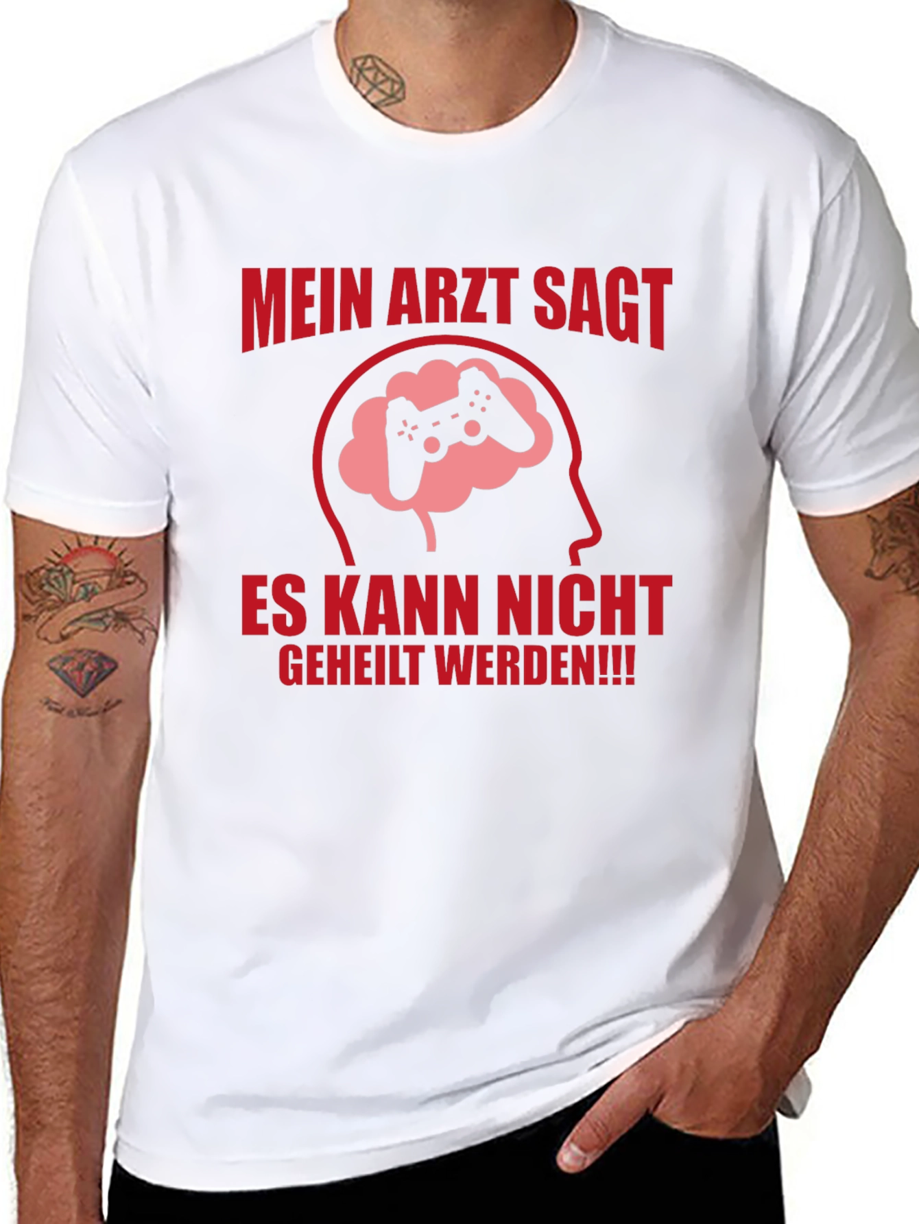 Gamer Brain Graphic T-Shirt - Mein Arzt Sagt