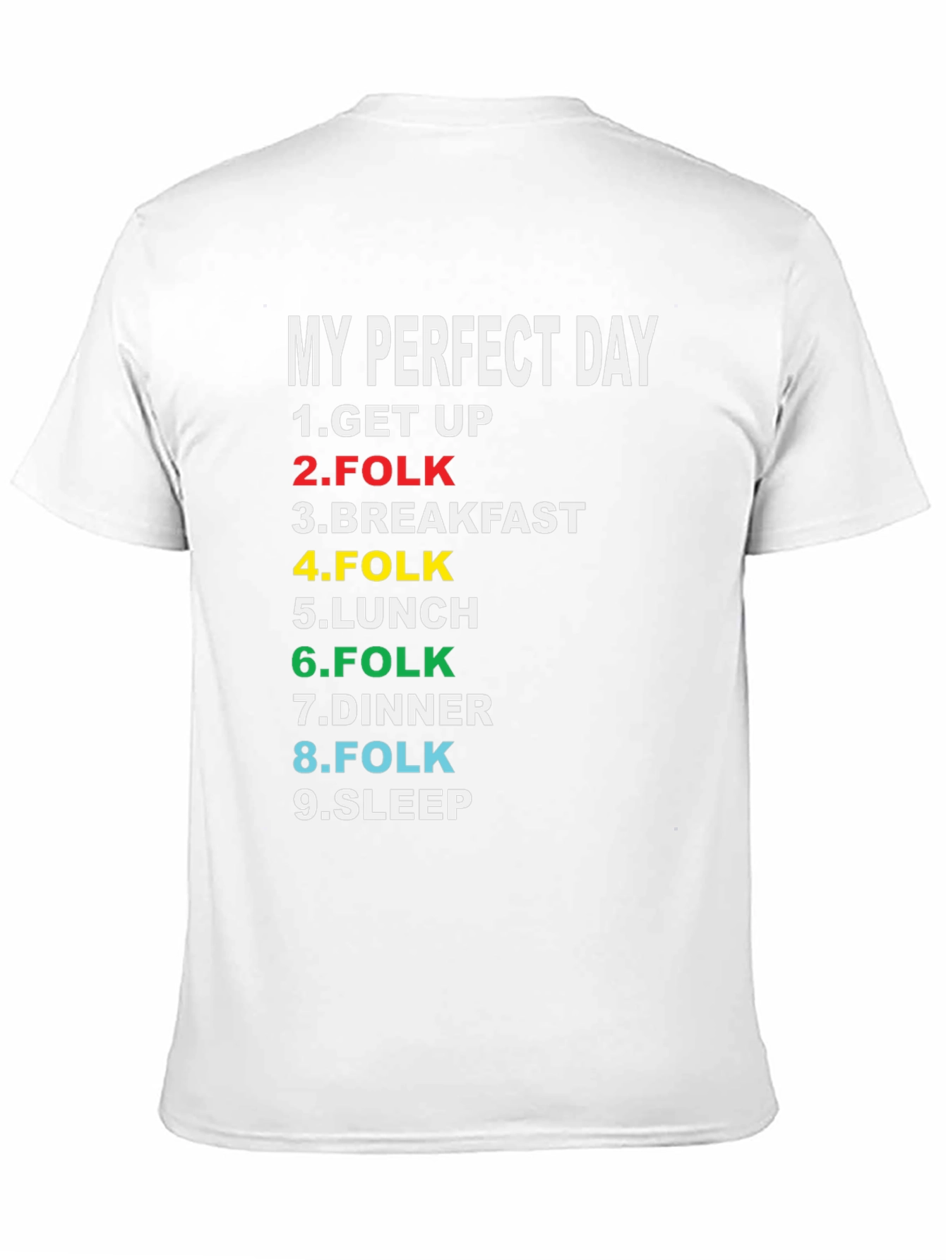 My Perfect Day T-Shirt - Folk Music Lover Tee