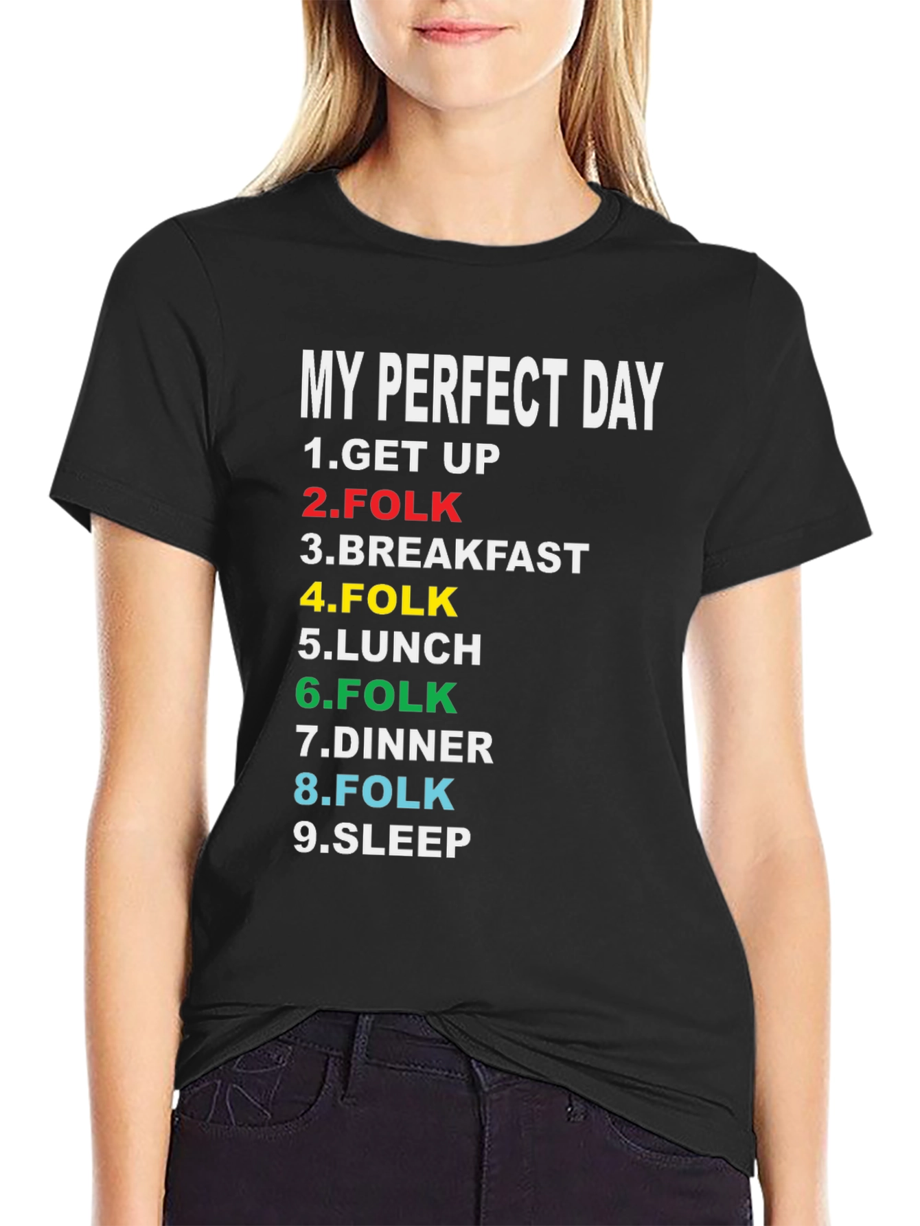 My Perfect Day T-Shirt - Folk Music Lover Tee