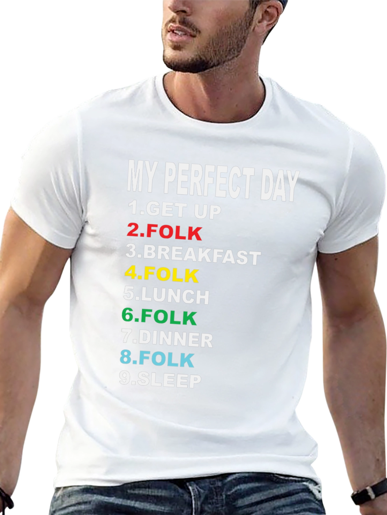 My Perfect Day T-Shirt - Folk Music Lover Tee