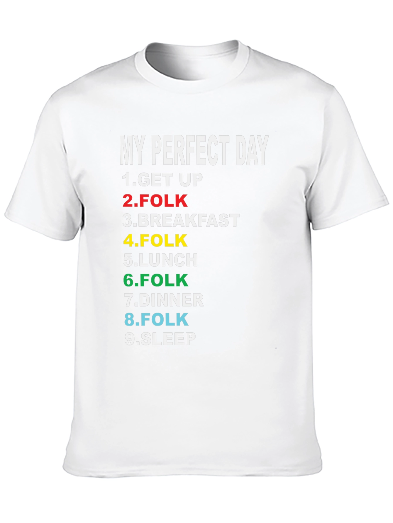 My Perfect Day T-Shirt - Folk Music Lover Tee