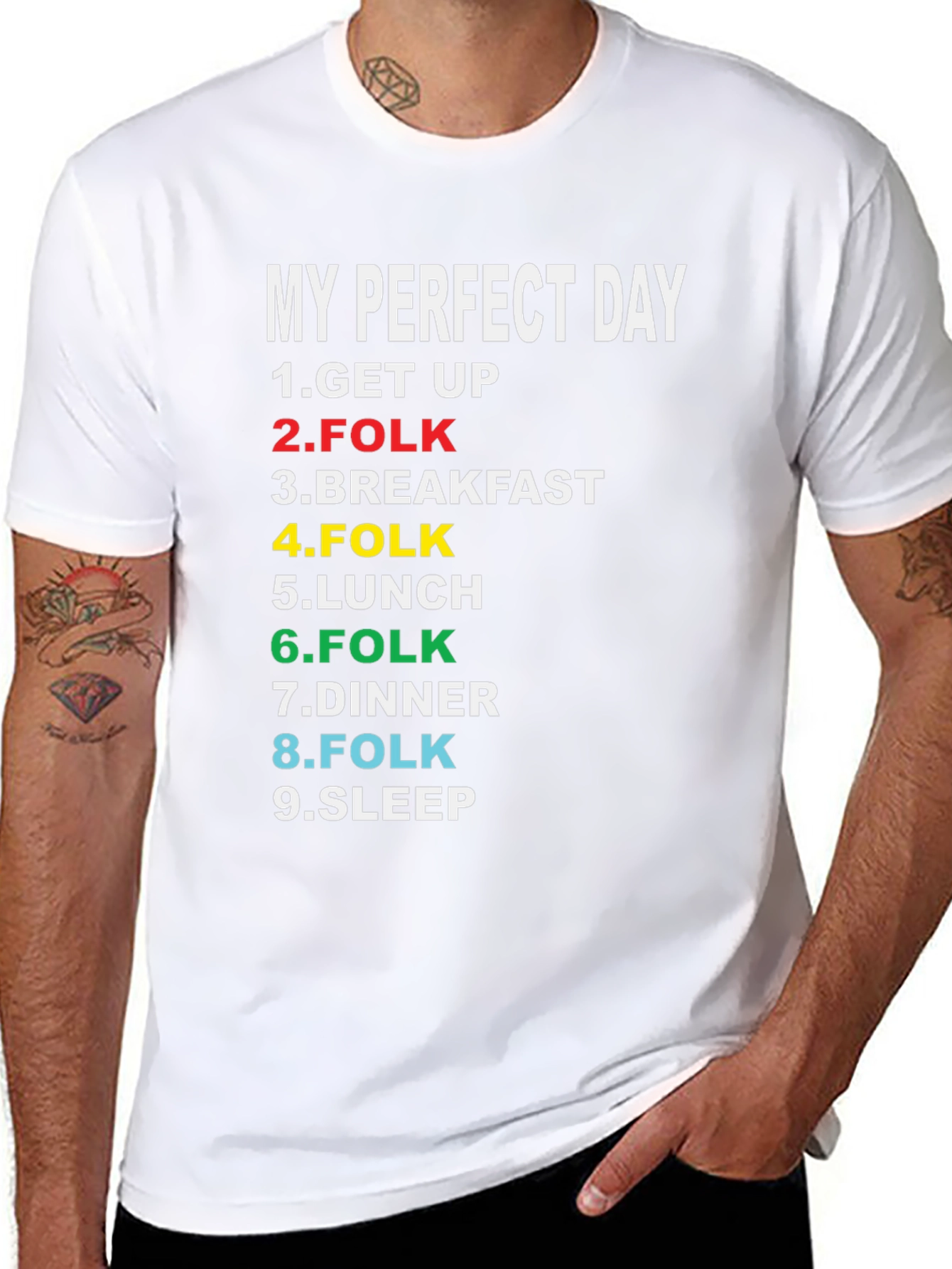 My Perfect Day T-Shirt - Folk Music Lover Tee