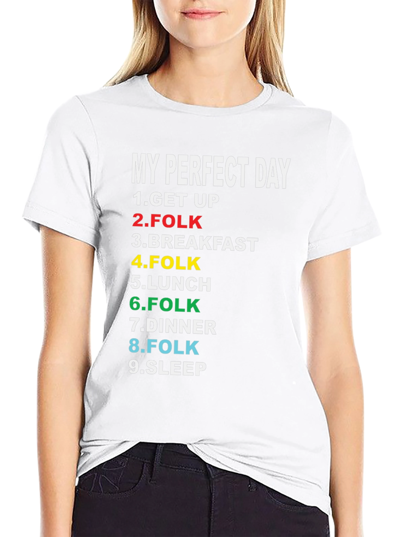 My Perfect Day T-Shirt - Folk Music Lover Tee
