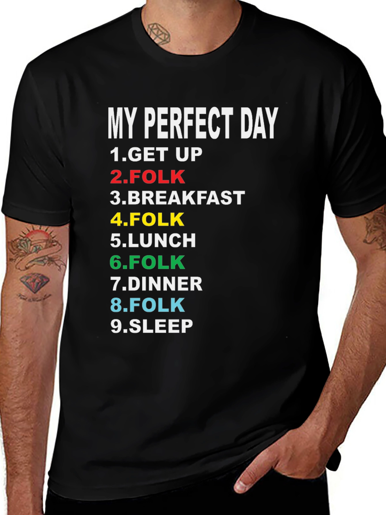 My Perfect Day T-Shirt - Folk Music Lover Tee