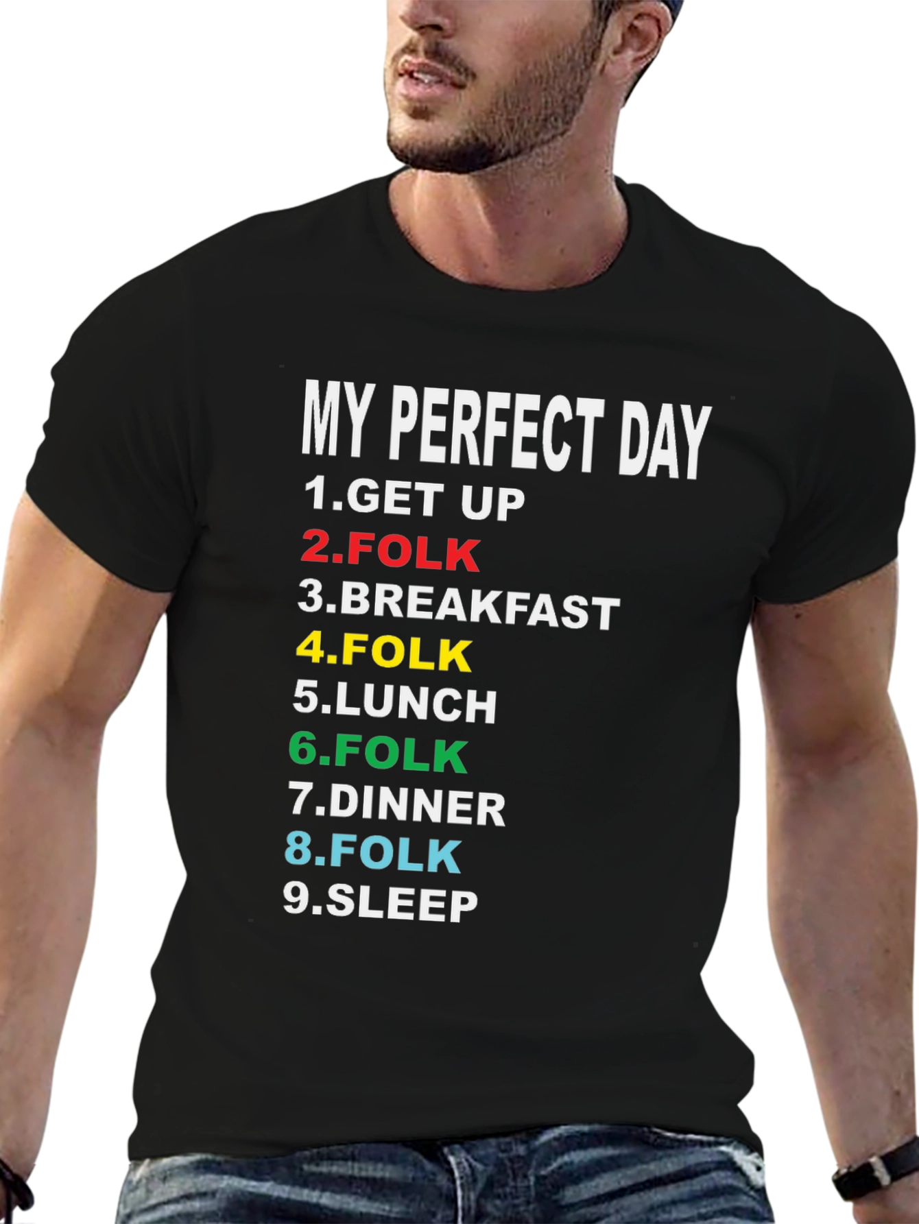 My Perfect Day T-Shirt - Folk Music Lover Tee