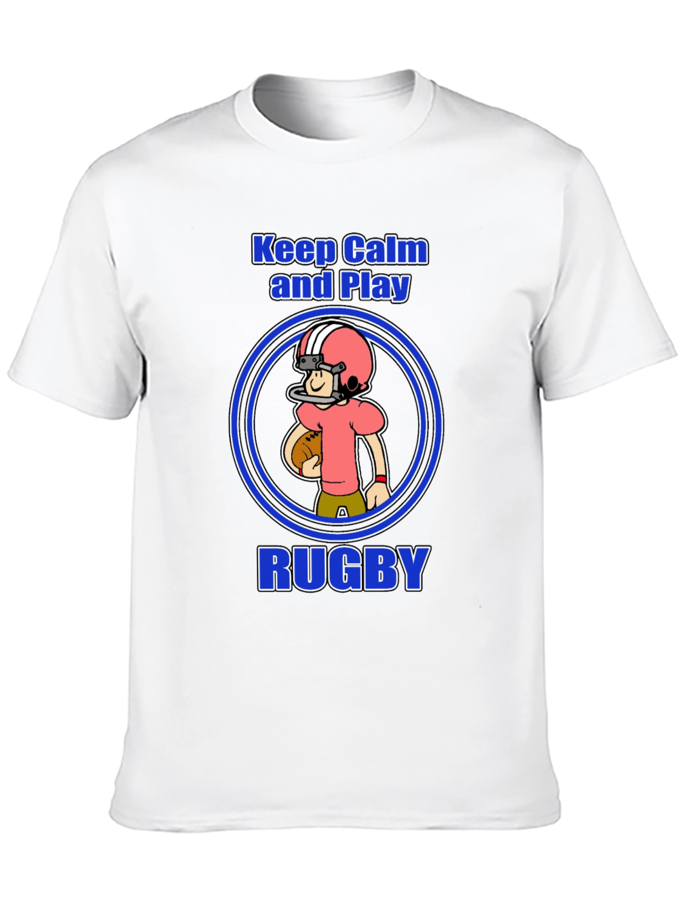 Keep Calm and Play Rugby Graphic Tee