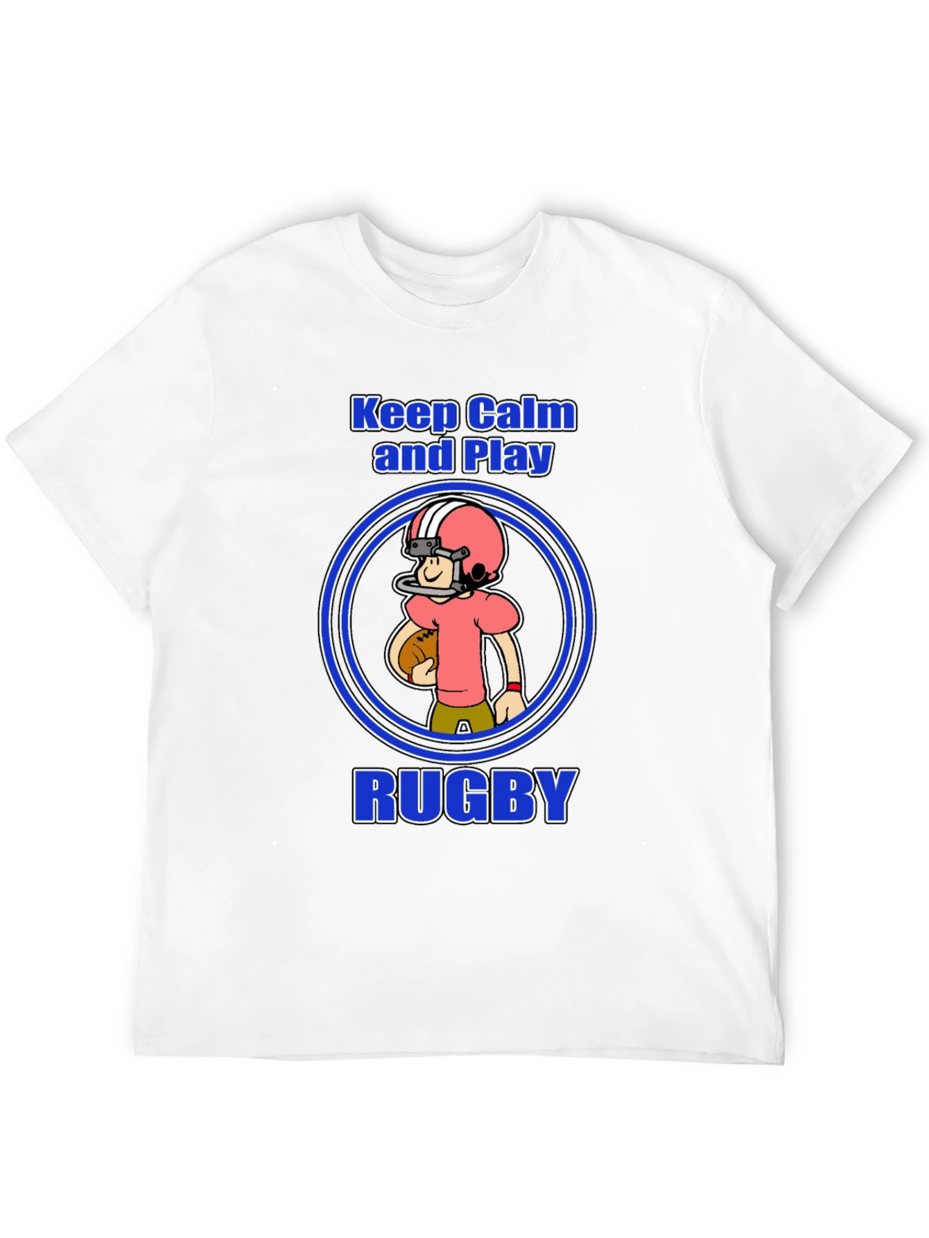 Keep Calm and Play Rugby Graphic Tee