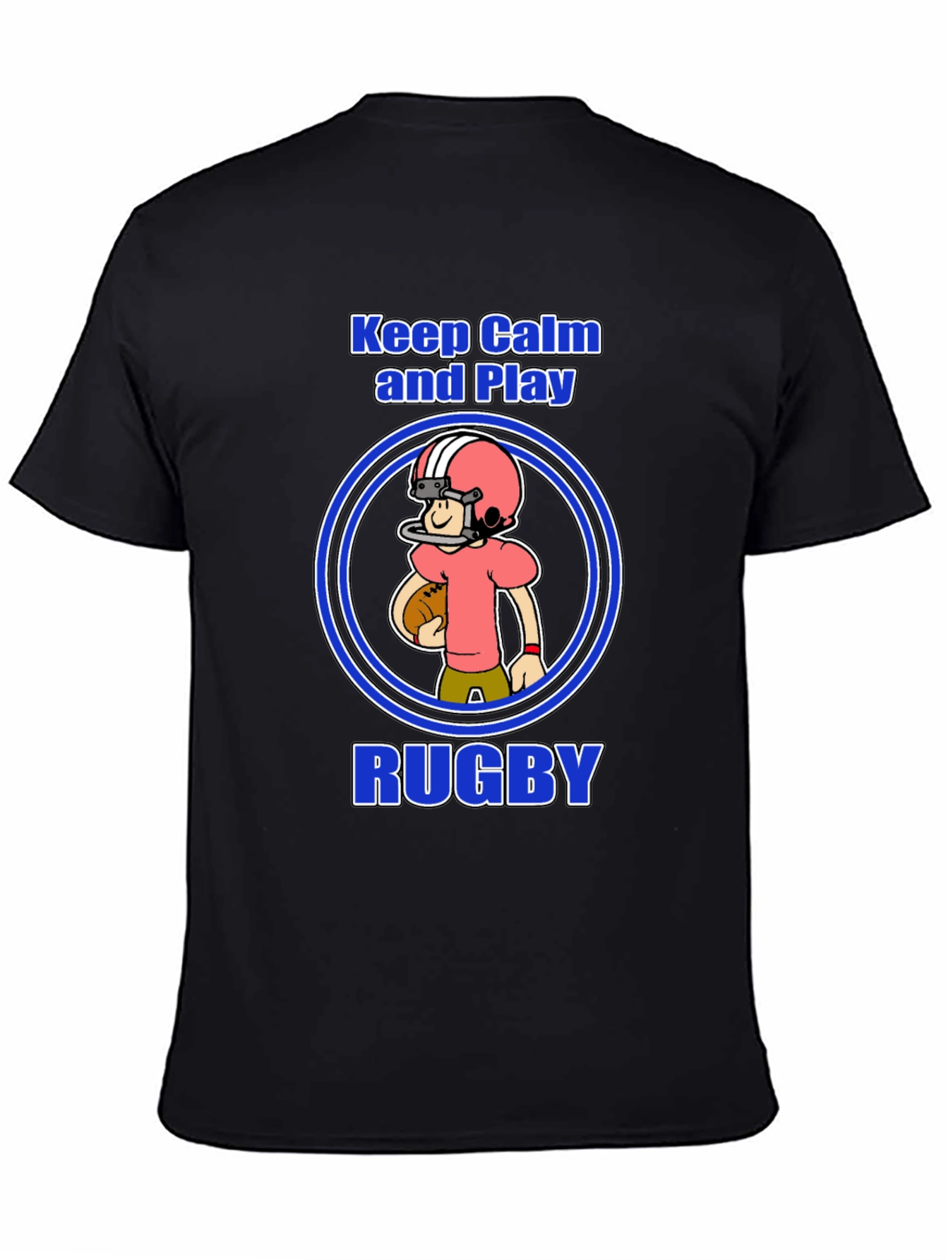 Keep Calm and Play Rugby Graphic Tee