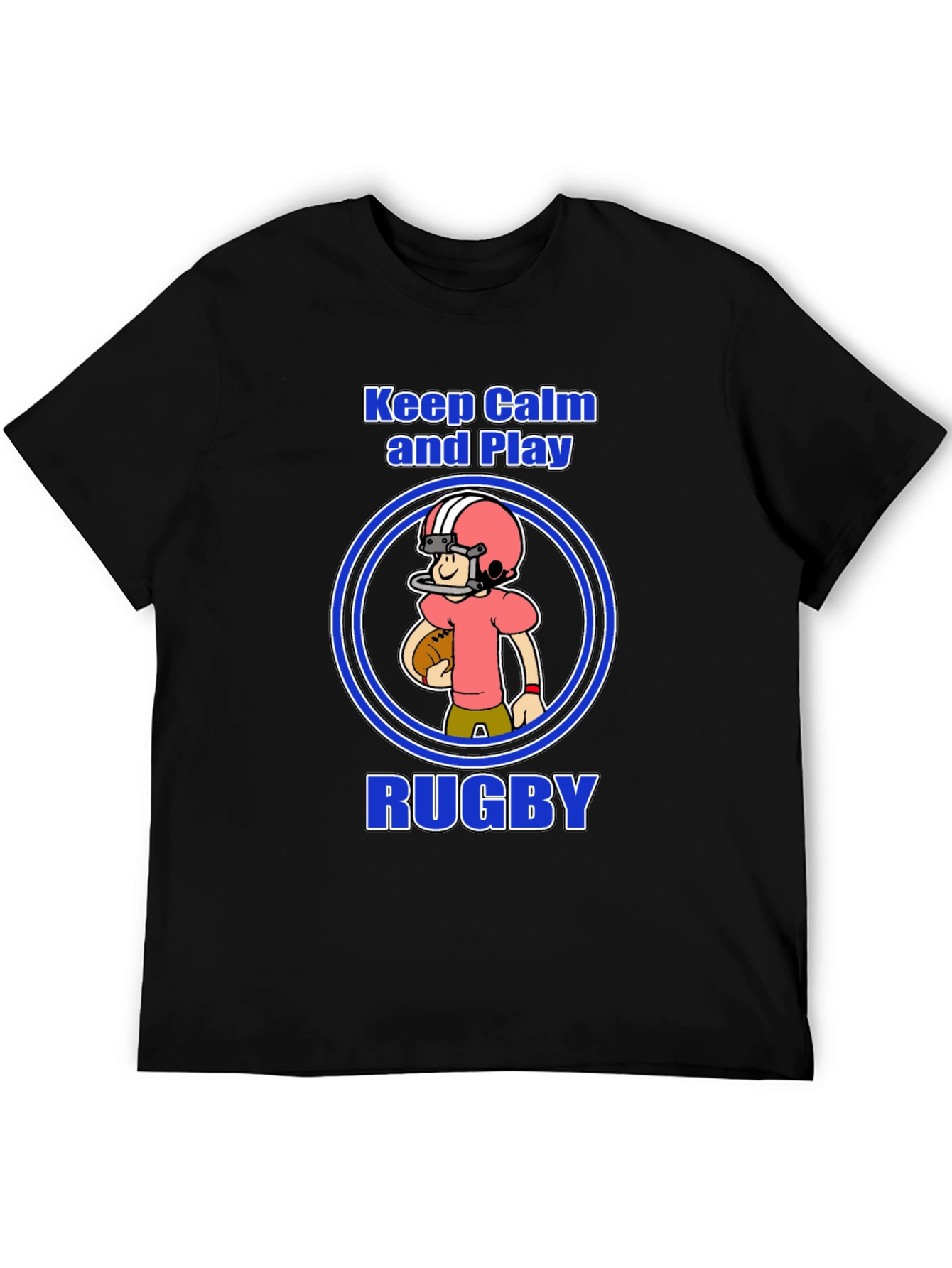 Keep Calm and Play Rugby Graphic Tee