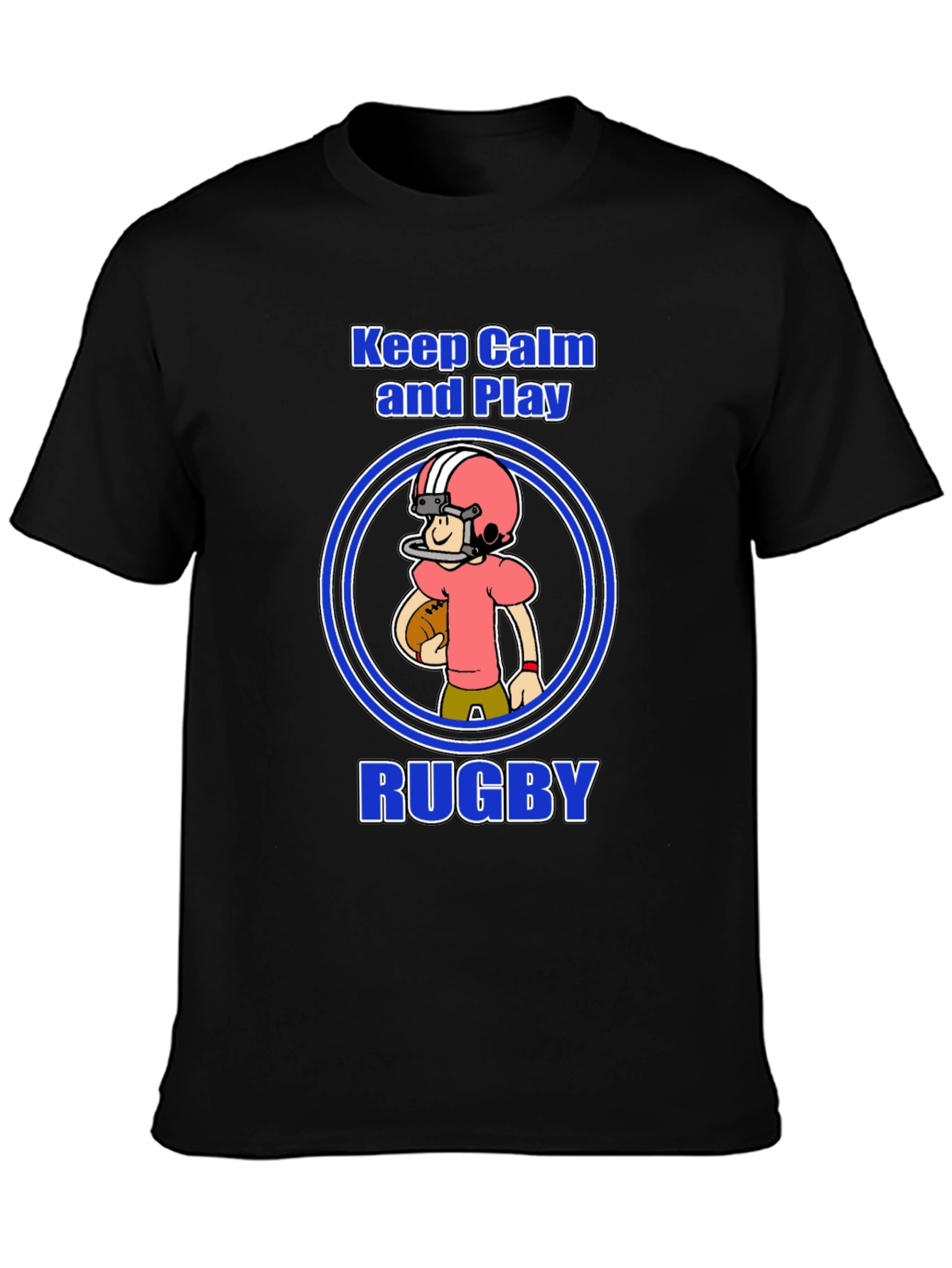 Keep Calm and Play Rugby Graphic Tee