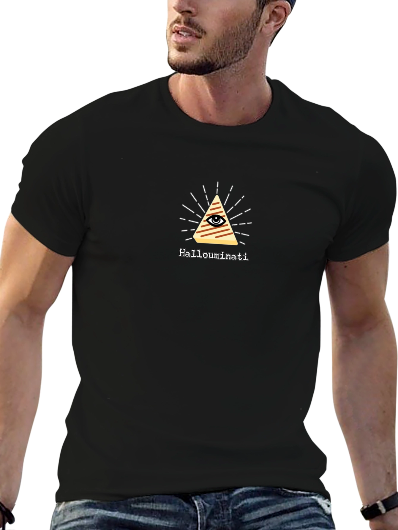 Hallouminati T-Shirt - Funny Food Illuminati Graphic Tee